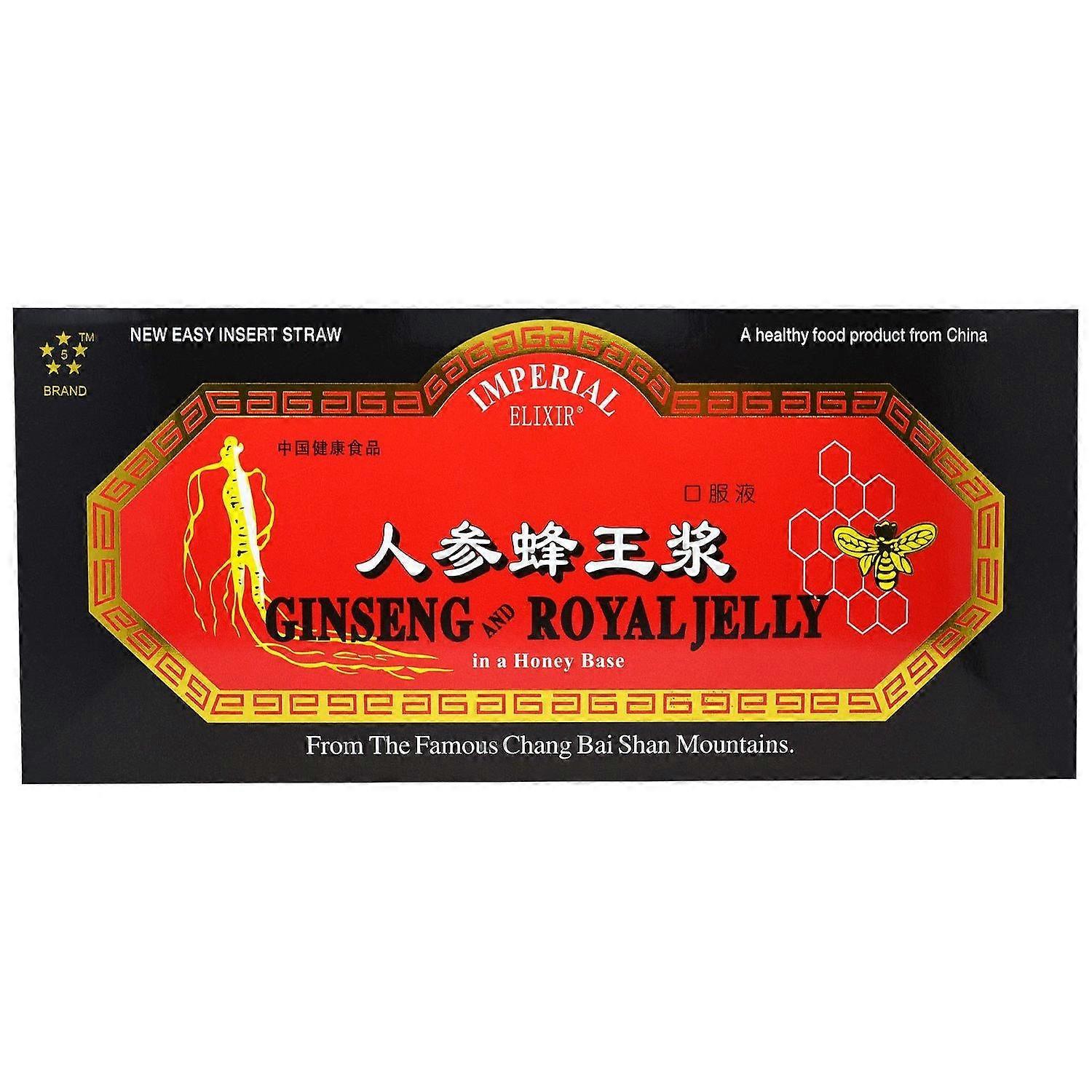 Imperial Elixir, Ginseng & Royal Jelly, 10 Bottles, 0.34 fl oz (10 ml) Each