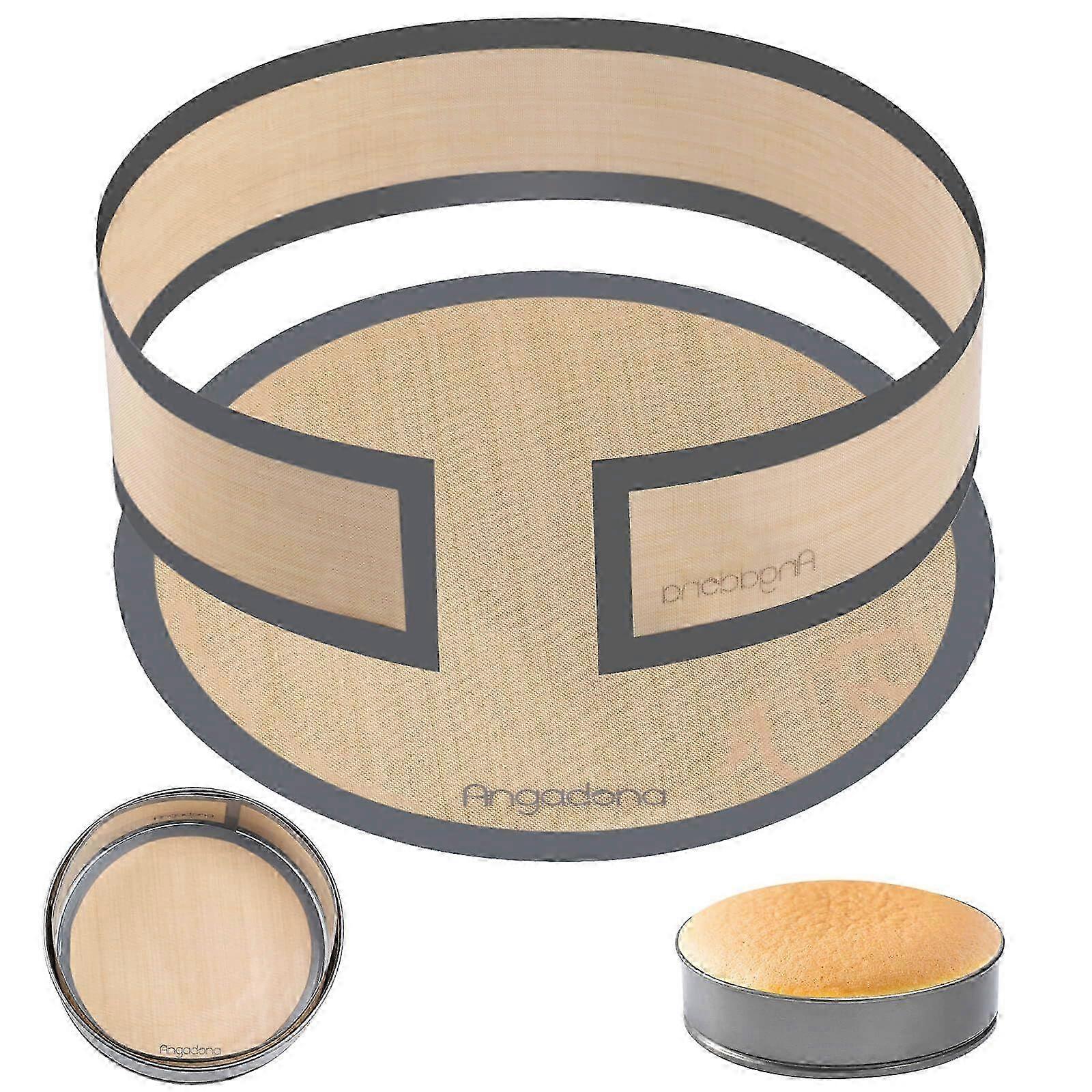 25-26 9-inch Silicone Baking Mat for Springform Pan, Non-Stick and Easy Clean