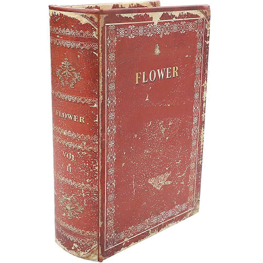 Vintage Decorative Storage with 2Pcs Retro Book Shaped Box