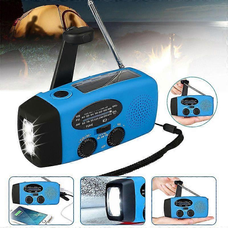 Linterna de radio FM de emergencia solar Luxora