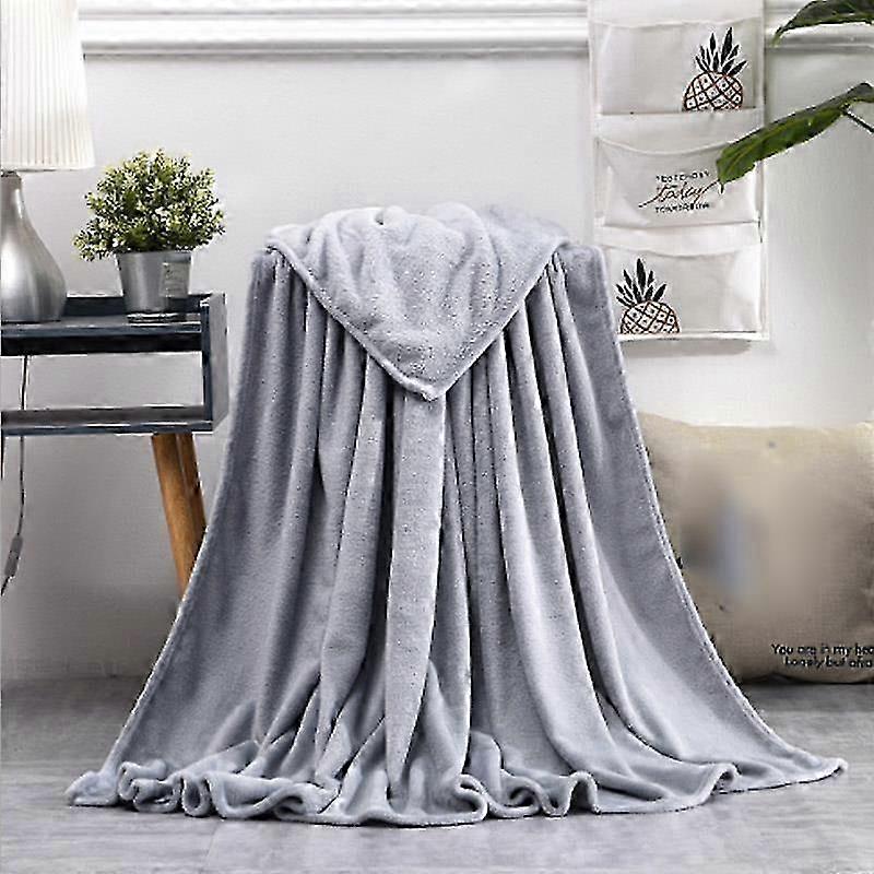 25-26 Solid Color Farai Wool Blanket Coral Wool Pet Blanket Cross Border Flannel Blanket Gift Coral Wool