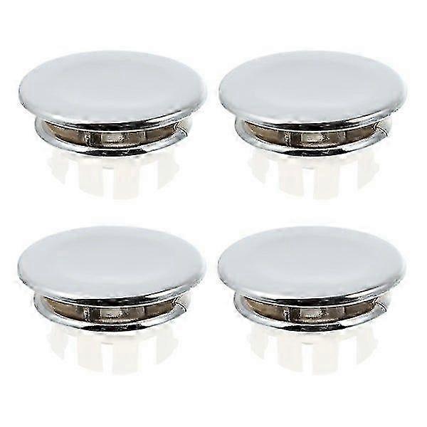 Overflow Hole Cover Ring, Copper and ABS for 22mm-24mm Sinks - 4 Pack, Easy Installation, Anti-Rust, Modern Design