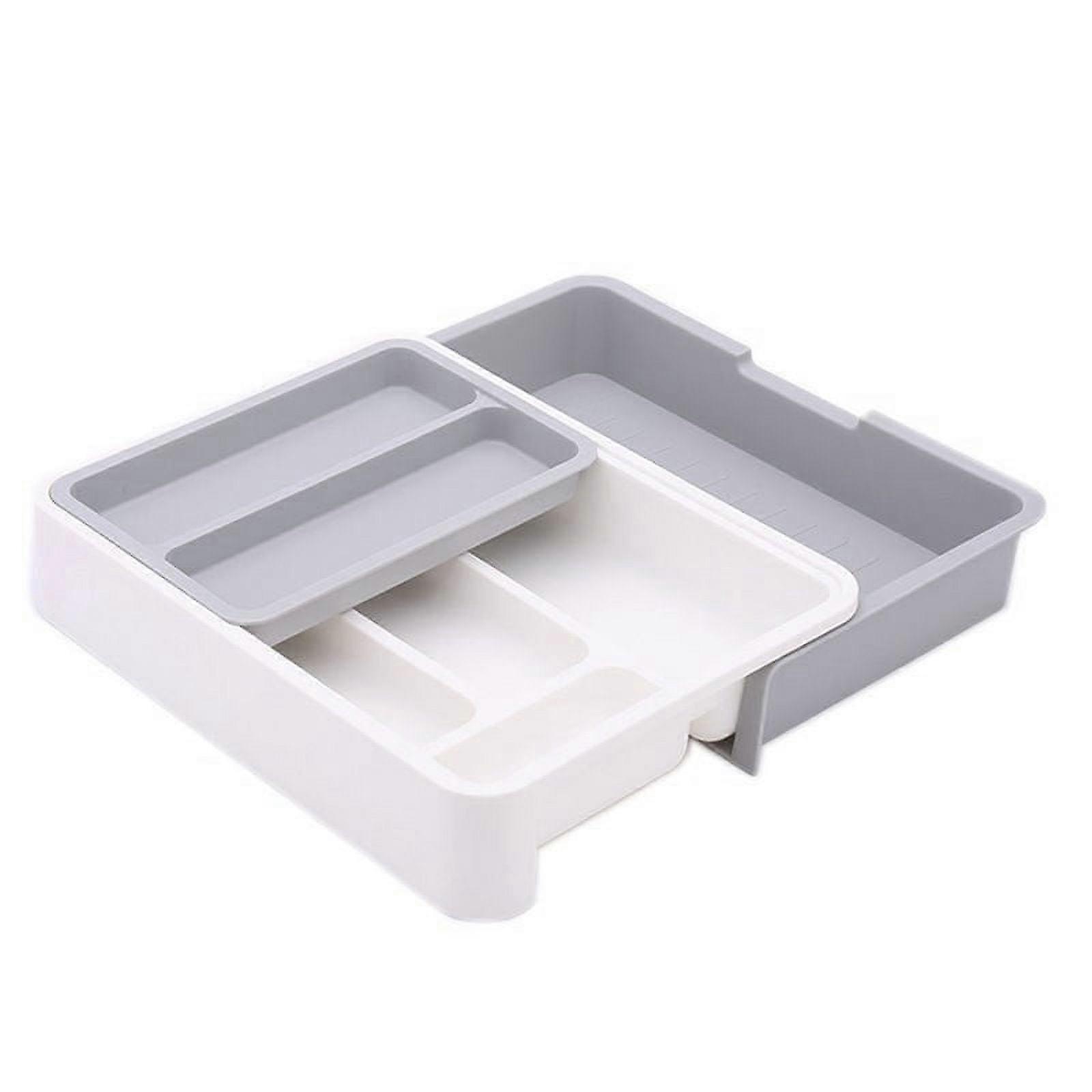 Separate Tableware Sorting Box Drawer Organizer Storage Box Knife and Fork Chopsticks Spoon Kitchen Shelf-A