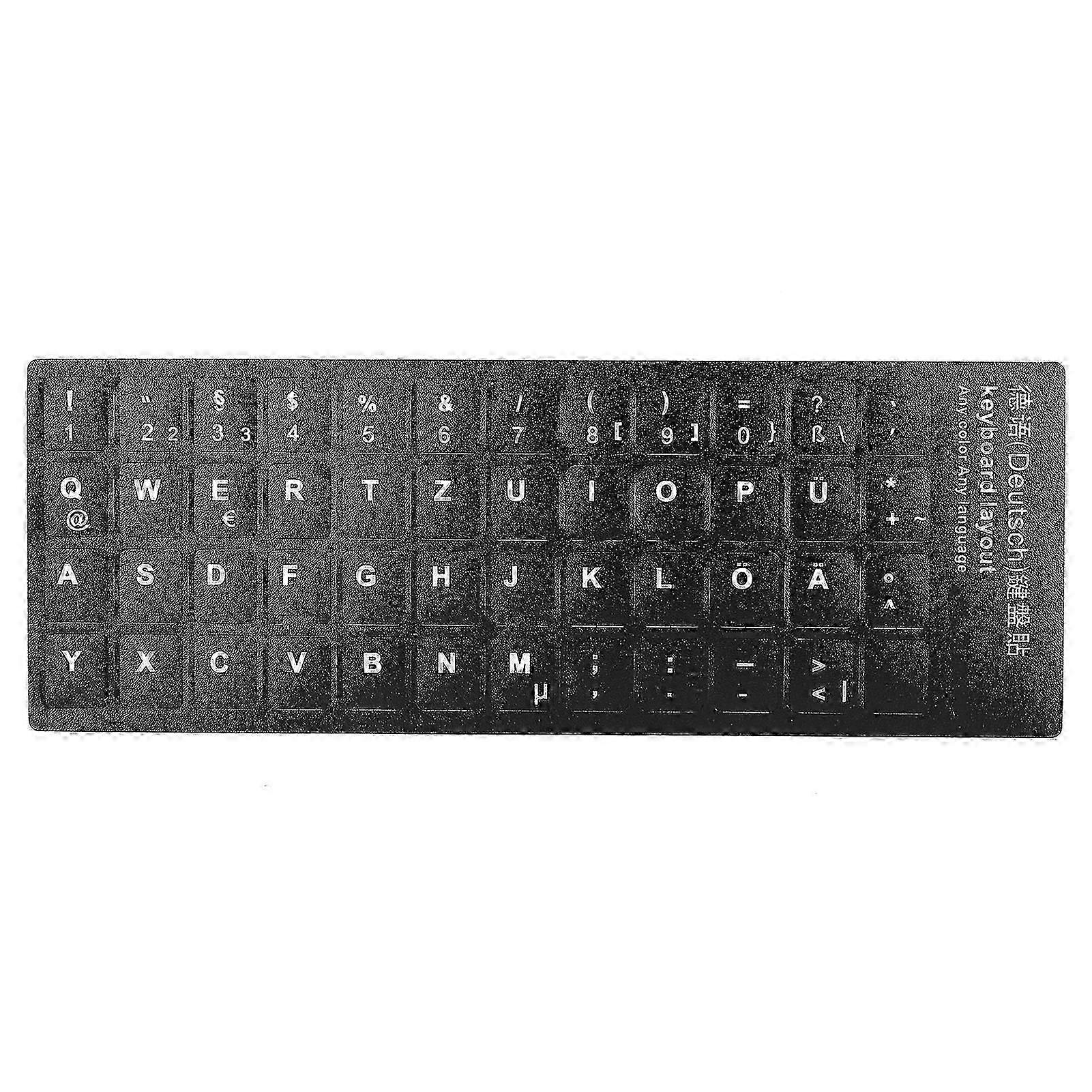 German Keyboard Sticker Replacement Keyboard Sticker for Desktop Computer Laptop