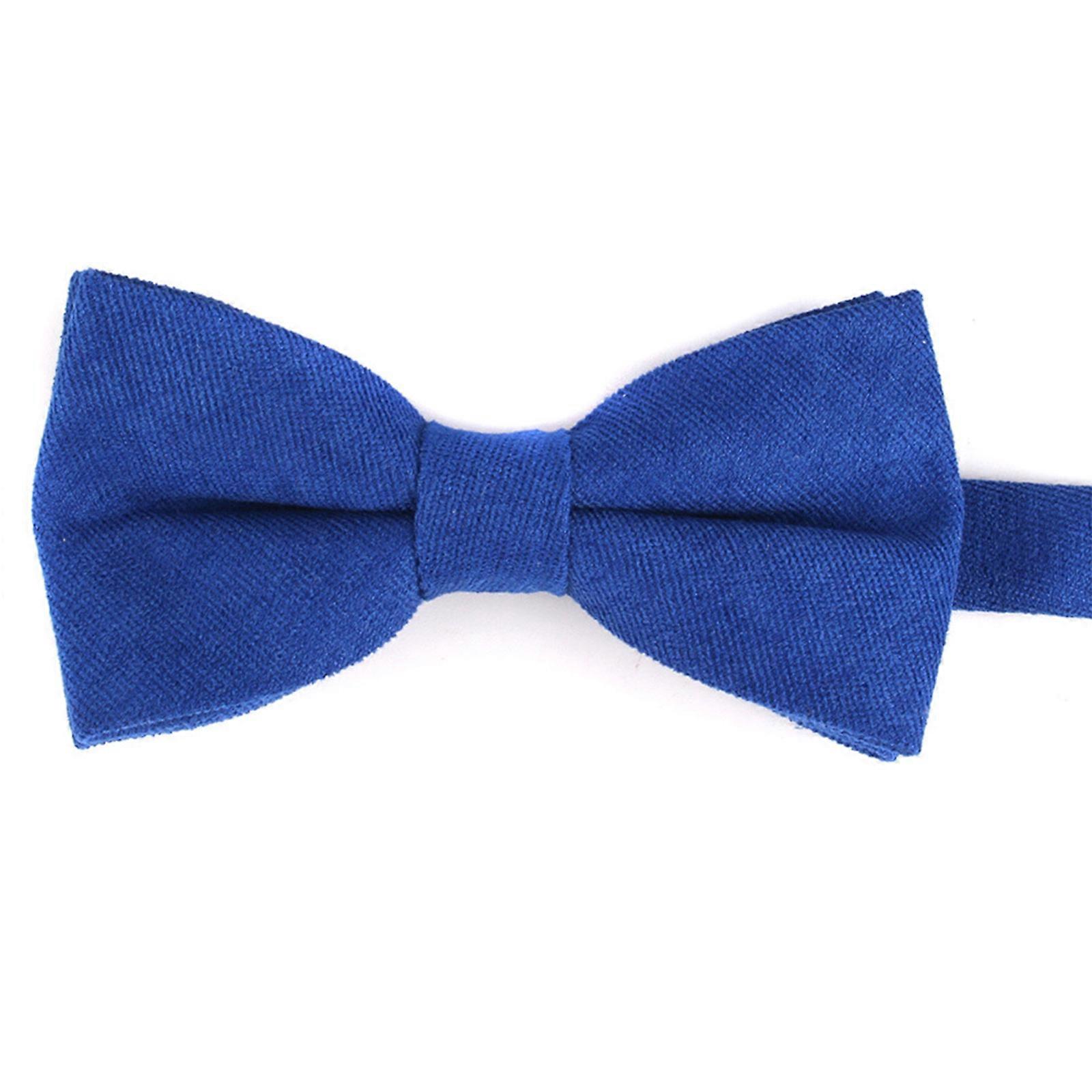 British Tie Bowtie Reusable Polyester Blend For Groomsmen Formal Suit Ensemble  Royal Blue