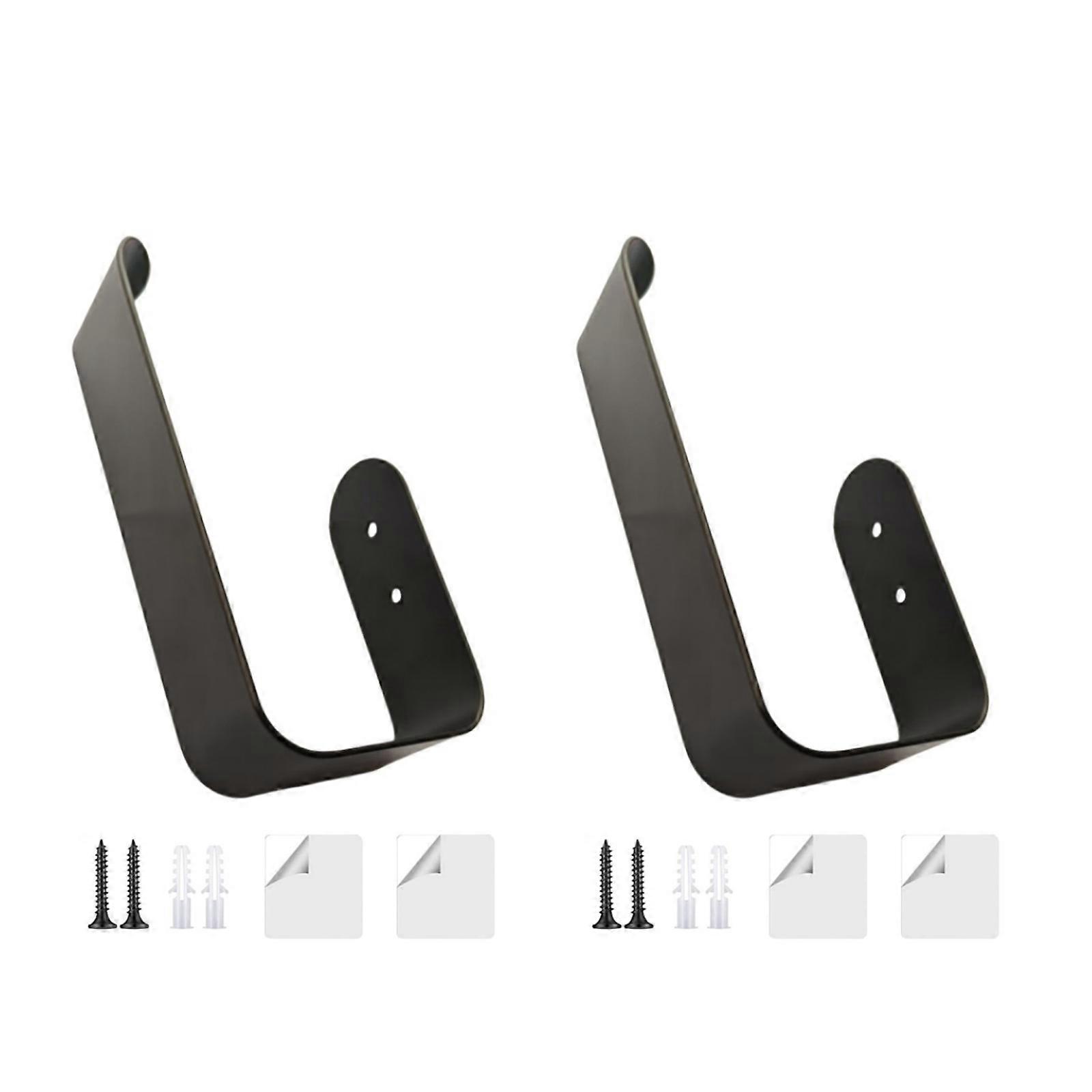 Set of 2 Metal Curtain Holdbacks Wall Mounted Drapery Hooks Curtain Tiebacks Holders Hooks for Home and Office Decors Multicolor