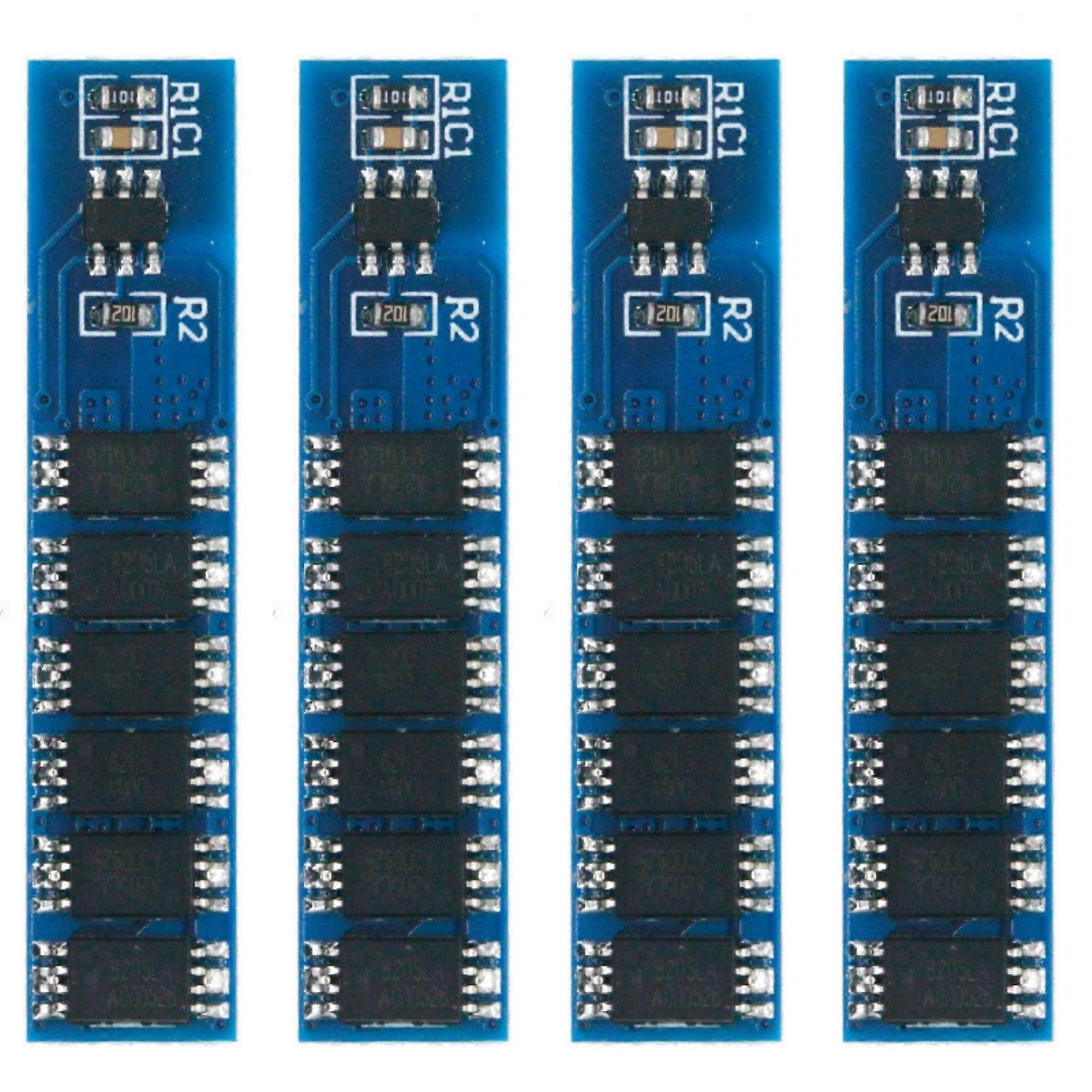 15A LiFePO4 Battery Protections Board With 6 MOSFETs Overcharge Overdischarge Safety Circuits For 18650 Cells Multicolor