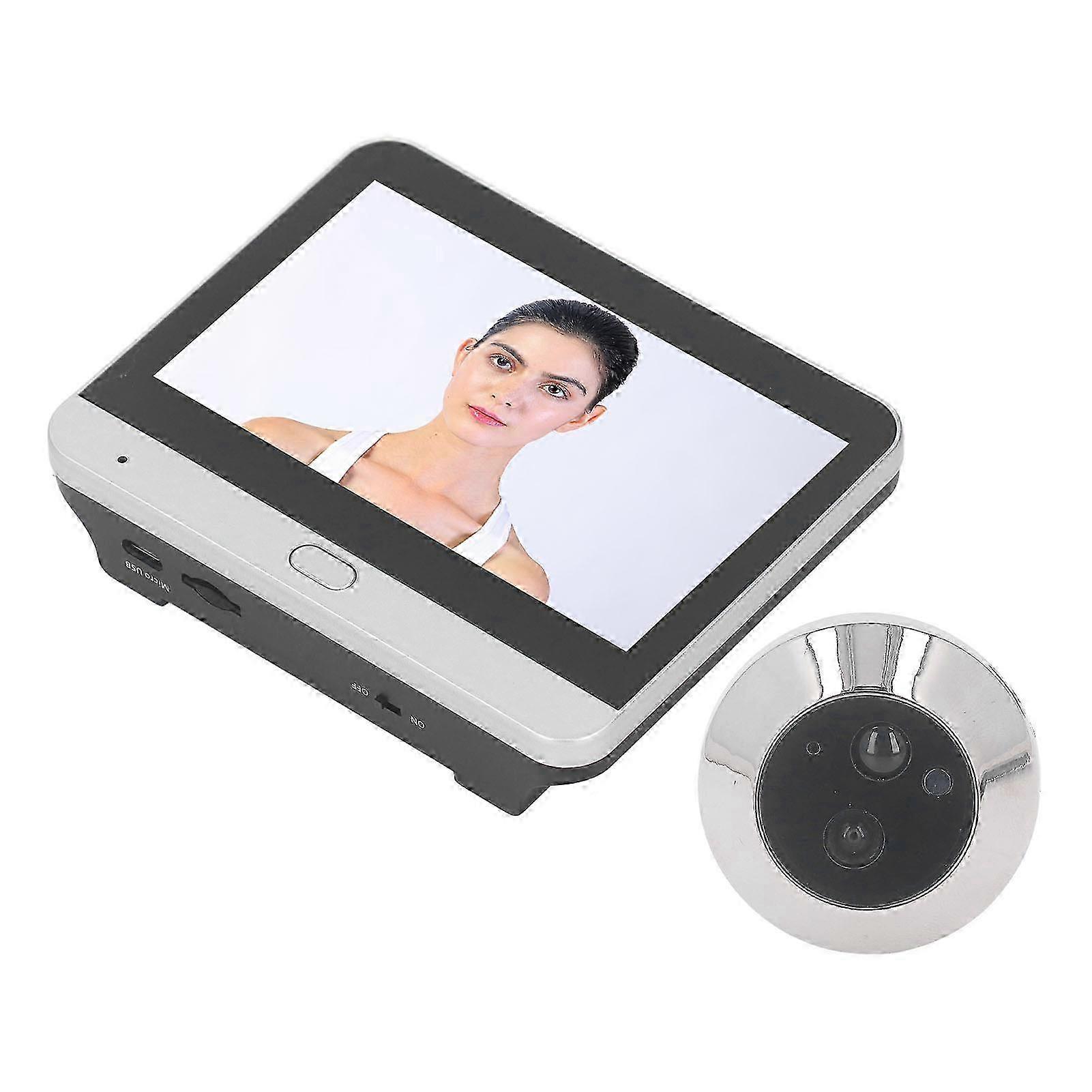 Digital Door Viewer with 1080P Resolution, 120 Degree Viewing Angle, Wireless Peephole Camera
