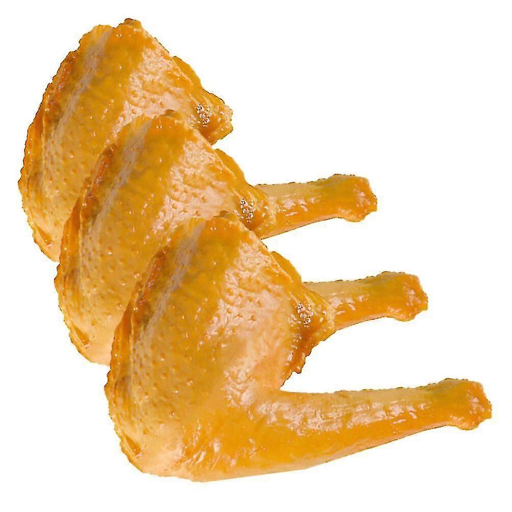 3pcs Simulation Cooked Duck Leg Models Artificial Duck Legs Model Decorations