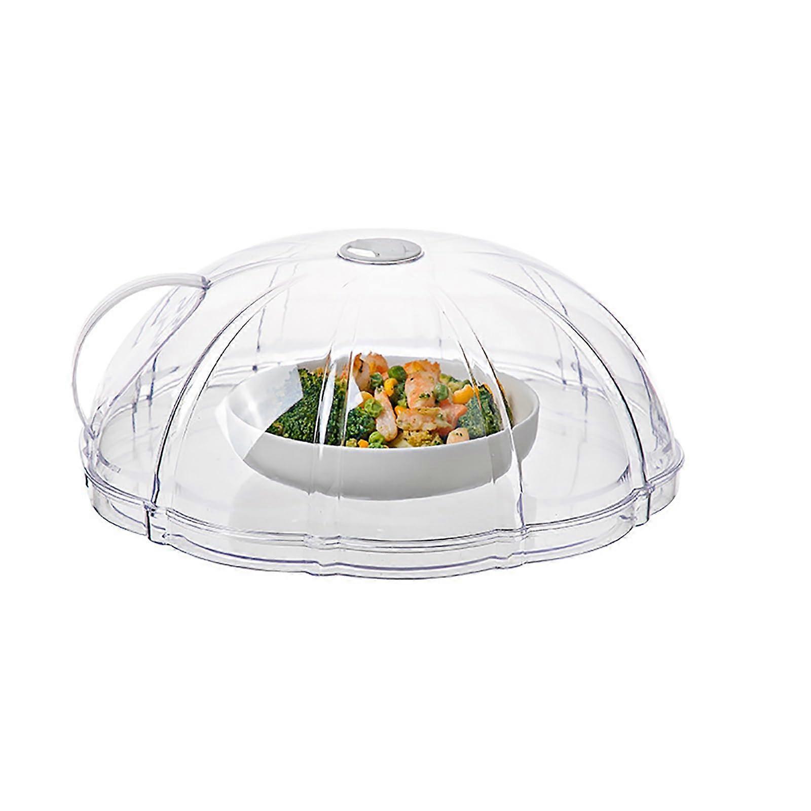 Reusable Microwave Splash Cover BPA Plastic With Steam Vent For Cooking Reheating Storage With Bottom