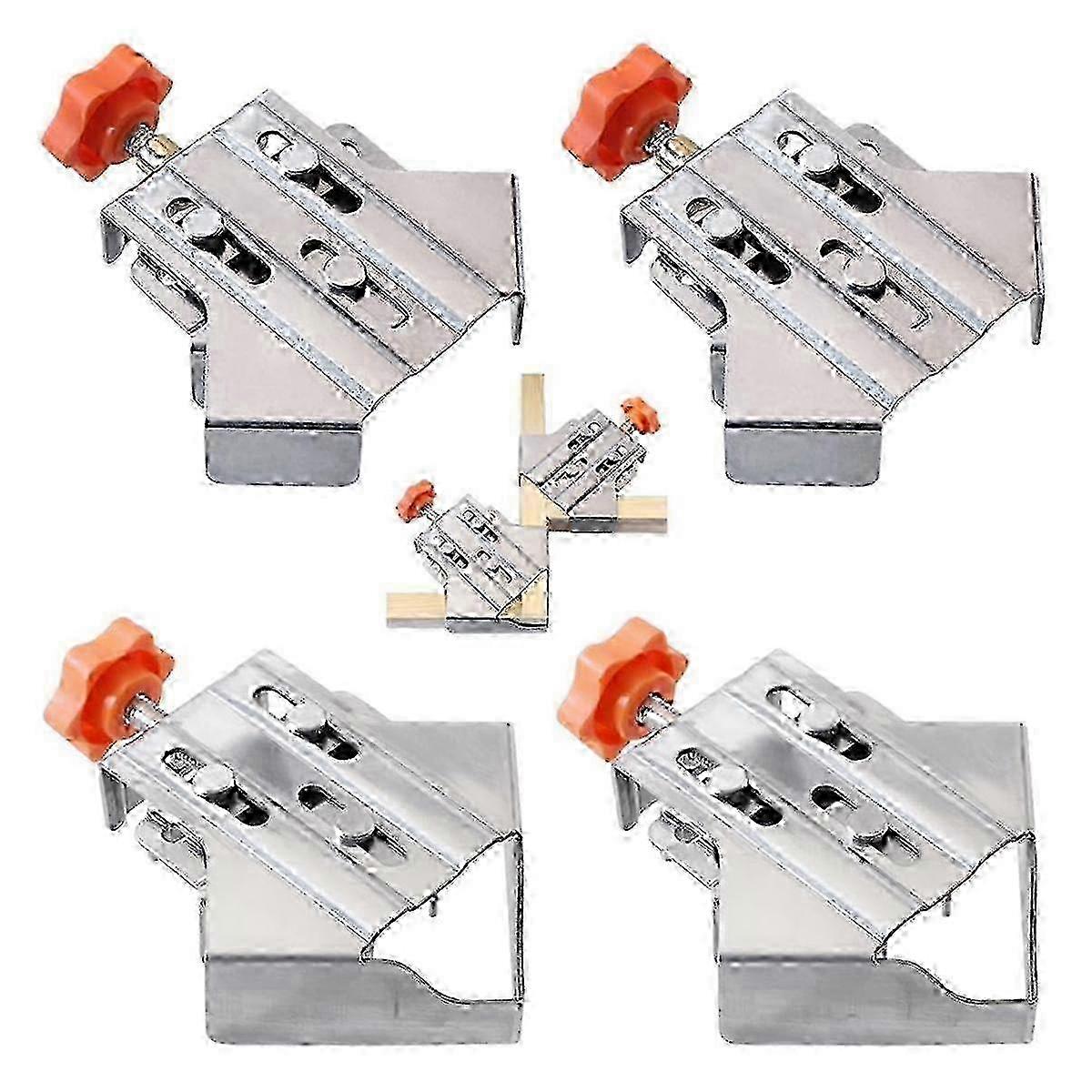 8pcs Multipurpose Stainless Steel 90 Degree Corner Clamp,Single Handle Adjustable Corner Clamping T Edition a