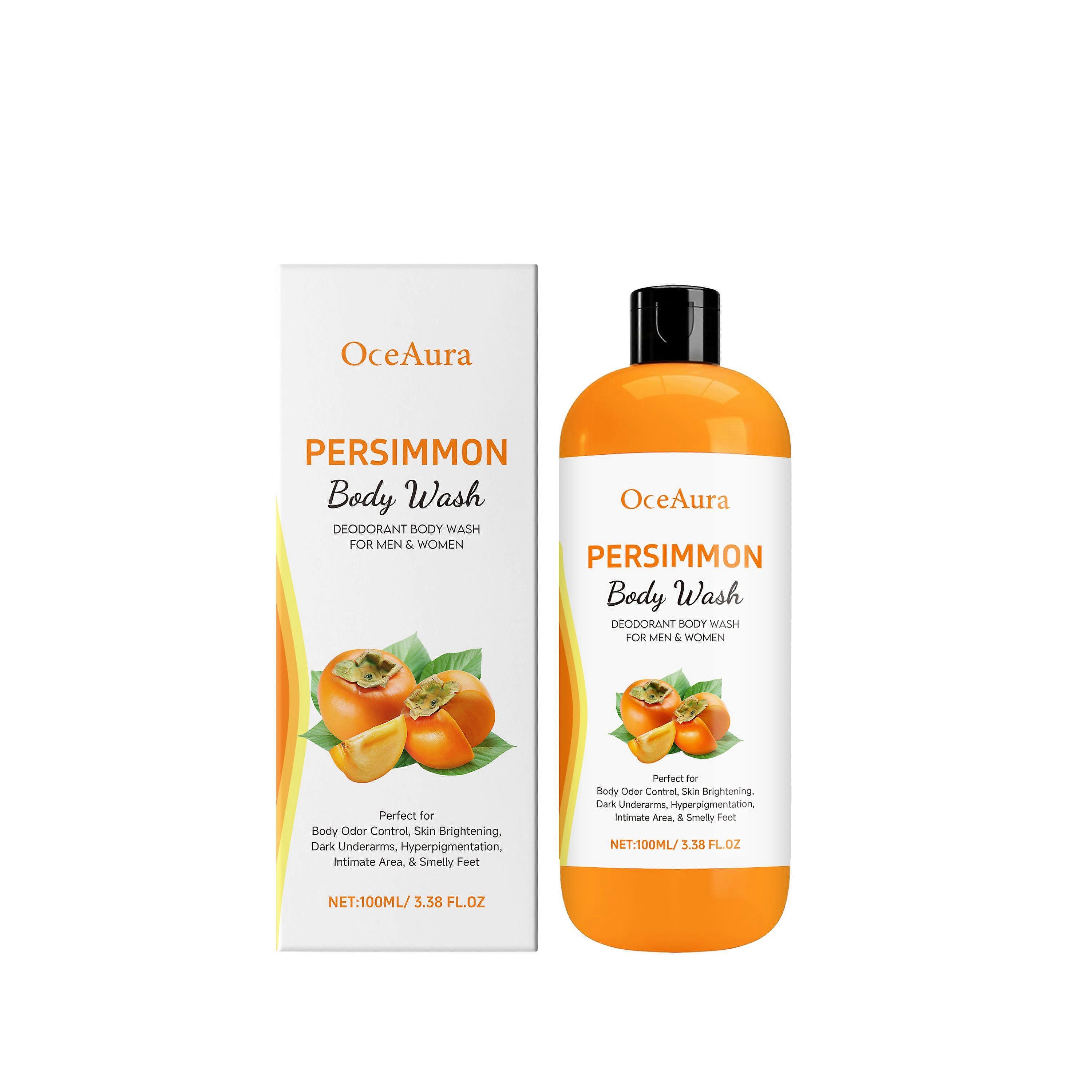 Oceaura Persimmon Refreshing Body Wash Gently Moisturizes And Cleanses The Skin, Making It Smooth, Delicate And Nourishing With Plant Extracts
