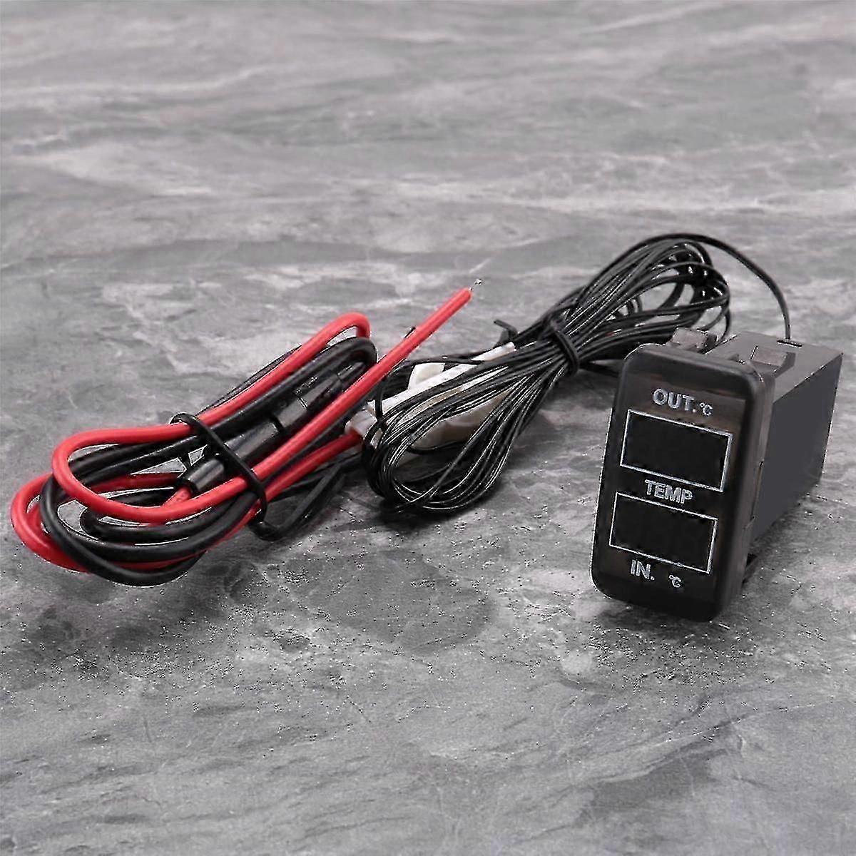 Dual Temperature Display Inside and Outside the Car Dual Temperature Sensor for Prado Prius