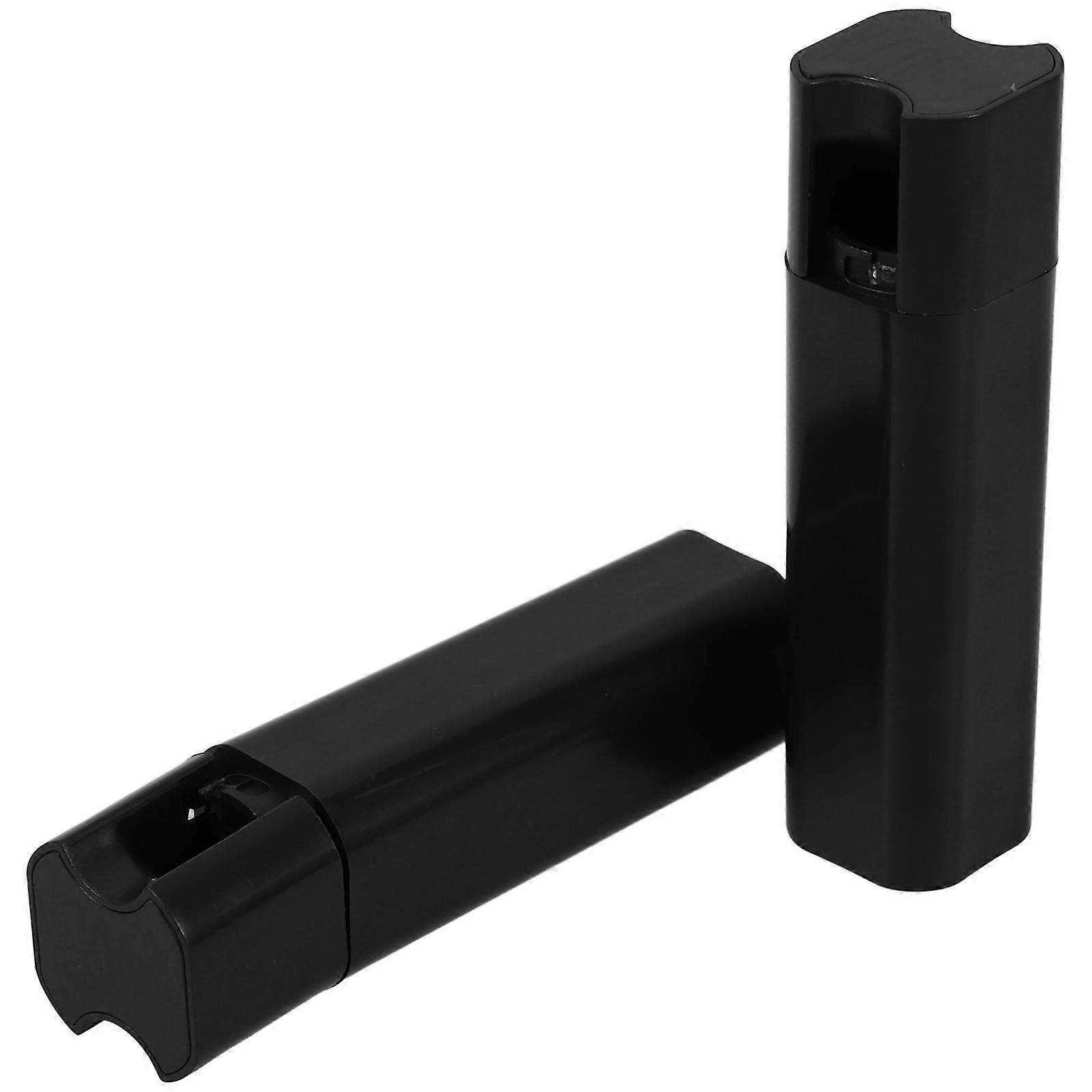 Black Window Blind Cord Knobs 2Pcs Round Anti-Wind Design for Indoor Use