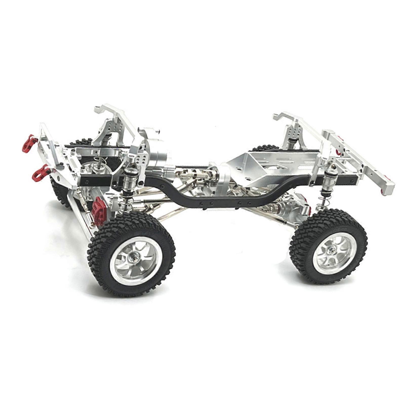1/12 Scale Metal Remote Car Chassis Optimized Weight Distribution For Competitive Drifting Remote Enthusiasts  Silver