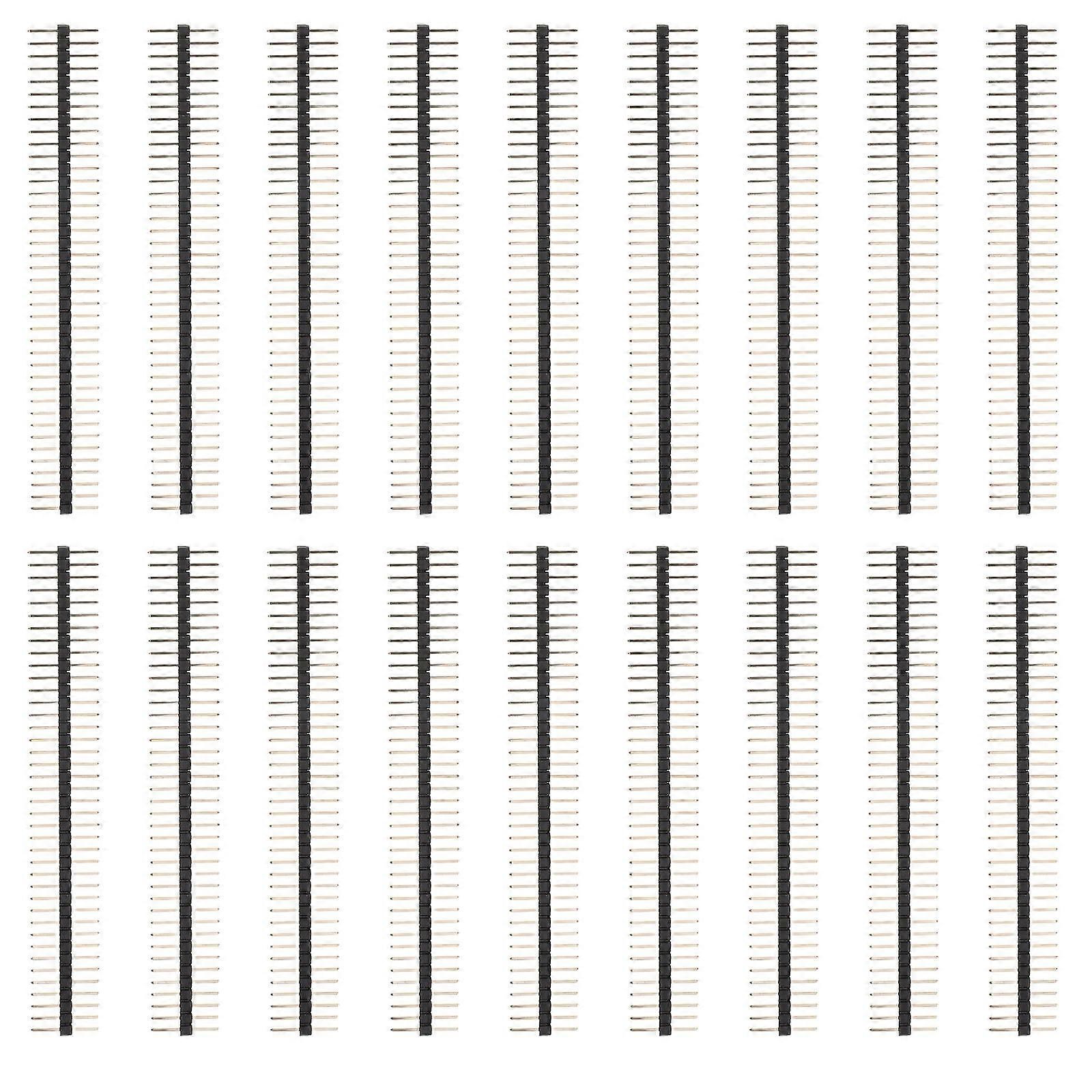 20Pcs Female Header Connector for Use Straight Single Row Pins
