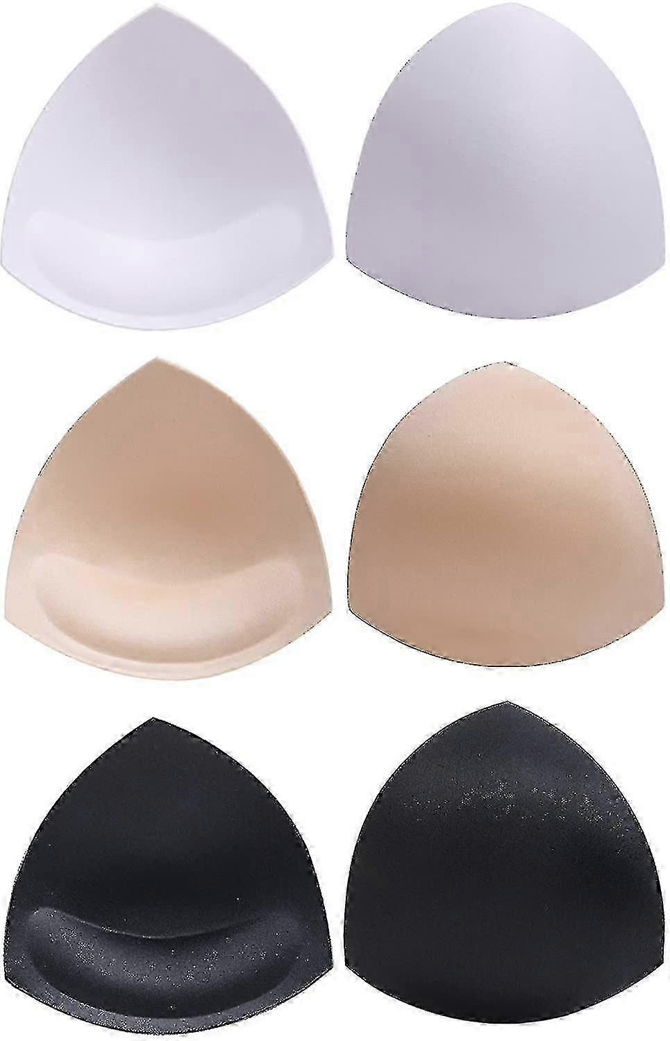 Bra Pads Bikini Pad Bra Inserts Push-up Pad, 3 Colors, Triangle Shape, Black
