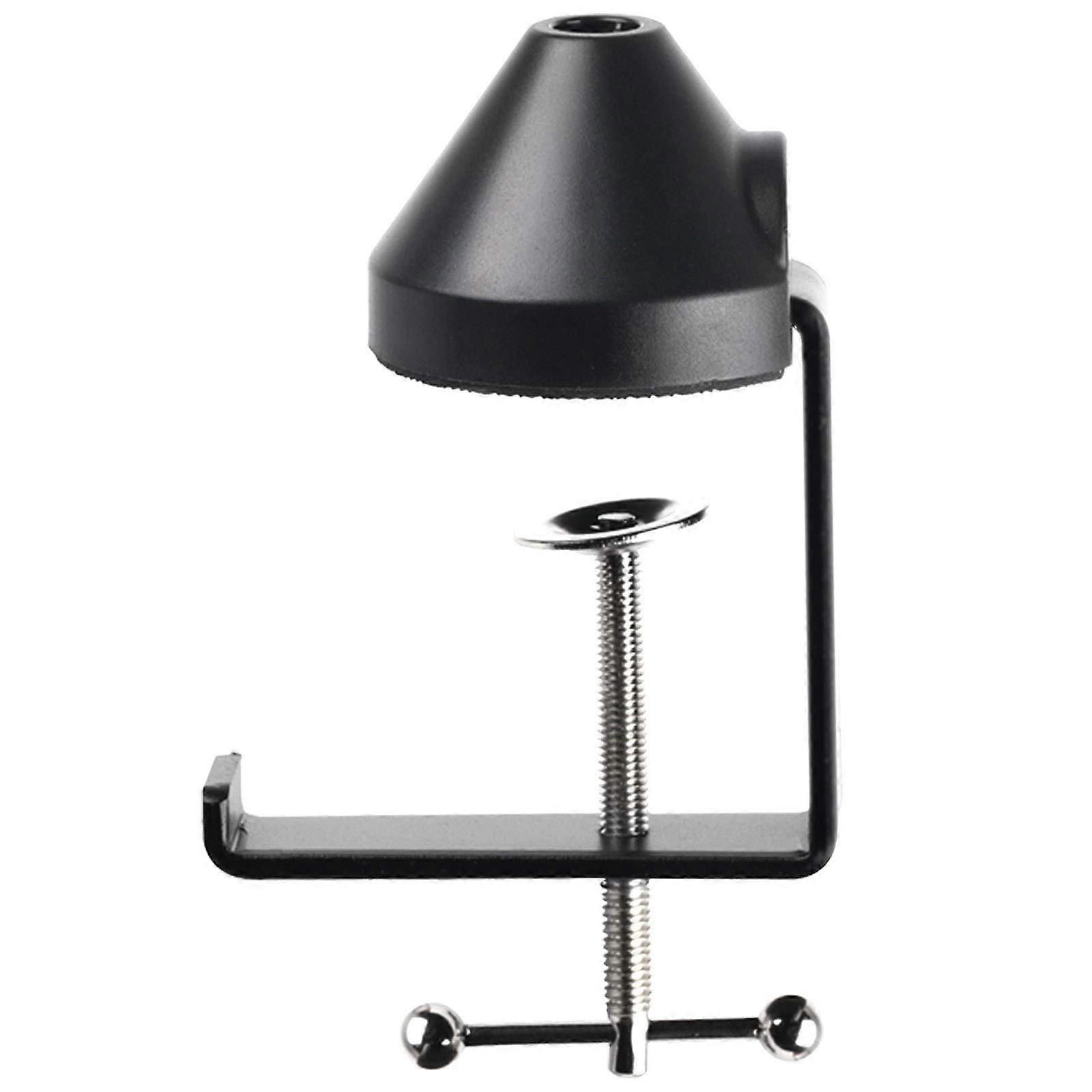 Desk Clamp For Microphone Stand And Lamp Bases  HeavyDuty Table Mount For Boom Arm Stands, Mic Stand Holder, 1 Pack