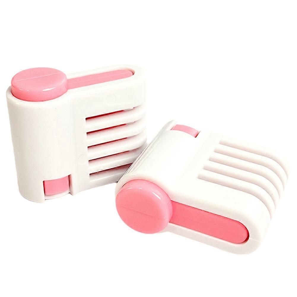 2pcs/Set Cake Slicer Bread Divider Layering Aid Serrated Knife Divider Toast Slice Baking Tool B