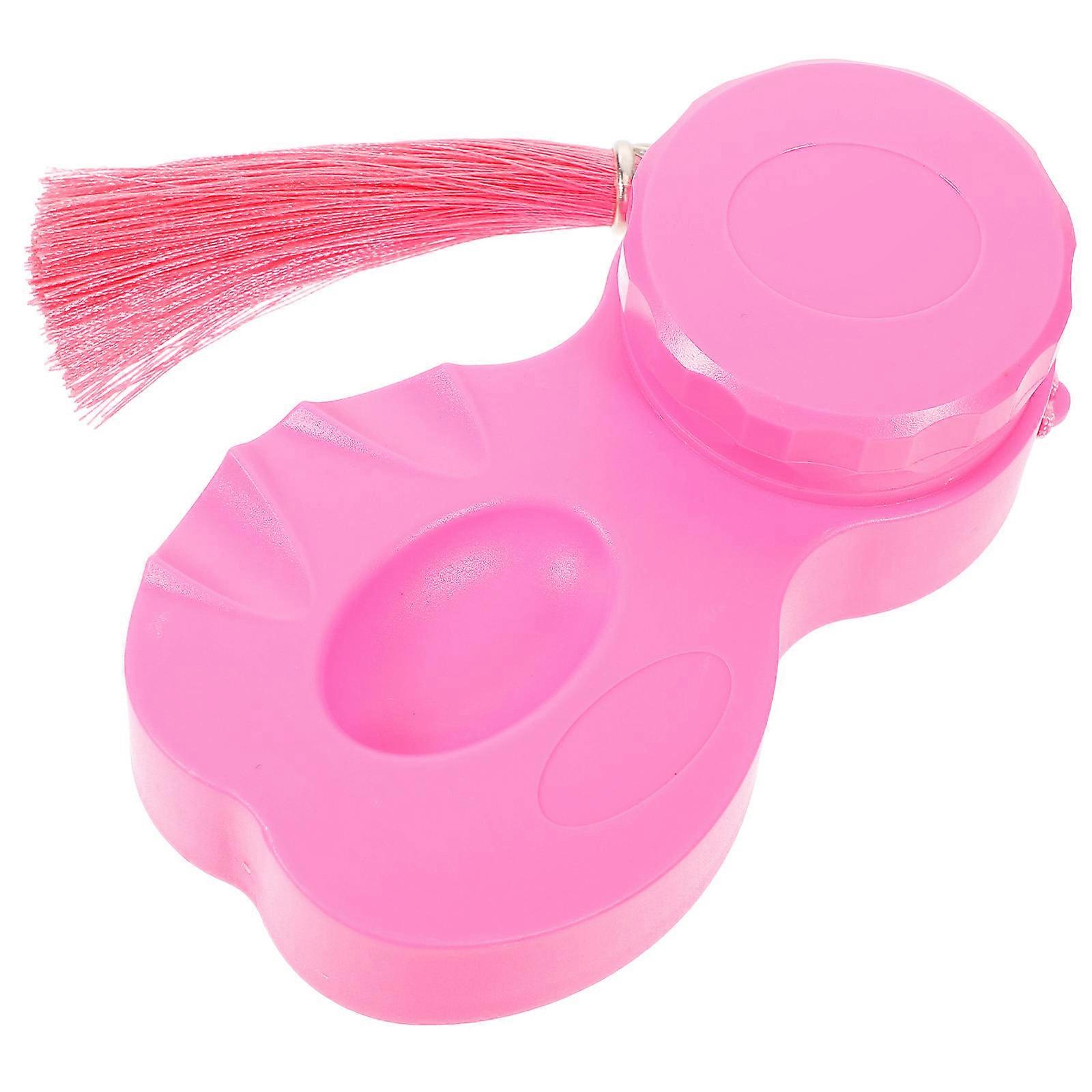 Portable Inkstone for Beginners with Covered Ink Tray and Brush Rest Holder