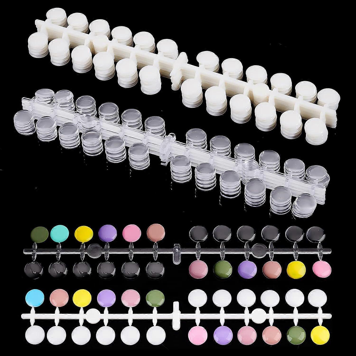240pcs Nail Swatch Sticks False Nail Display Tips False Nail Display Chart Nail Polish Color Palette Display for Gel Polish Nail Art Color Display Car