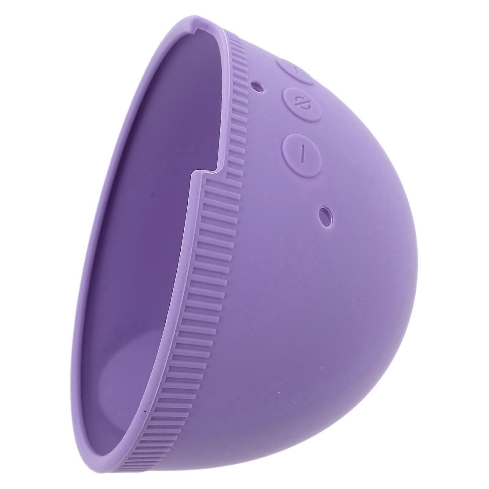 Purple Silicone Speaker Cover Case Stand for with Comprehensive Protection and Easy Access