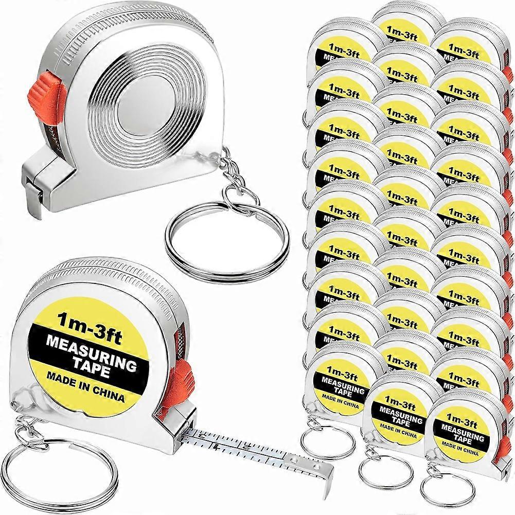 Functional Retractable Measuring Tape Keychains with Slide Lock, A