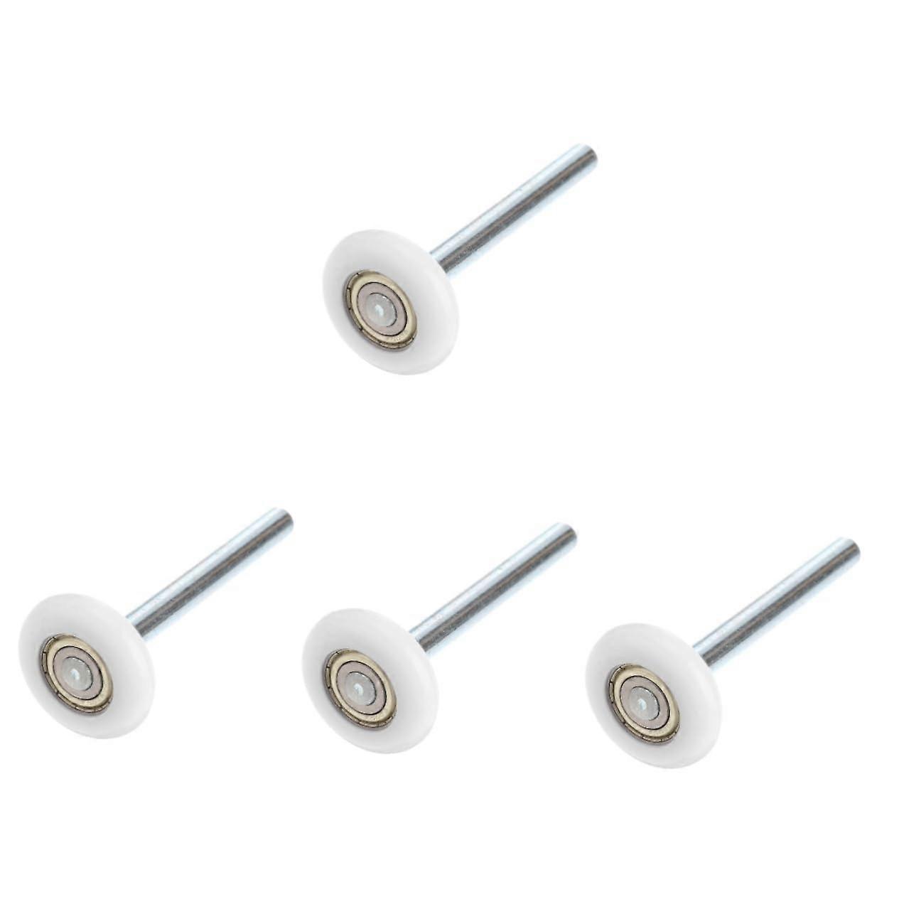 4 Pack Heavy Duty Nylon Garage Door Rollers with Ball Bearings for Smooth Quiet Operation