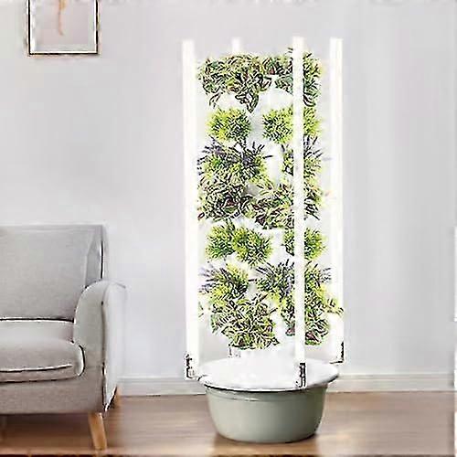 Hydroponics Growing System Indoor Smart Garden Tower with LED Light 7-Layer Design for Home Gardening Enthusiasts