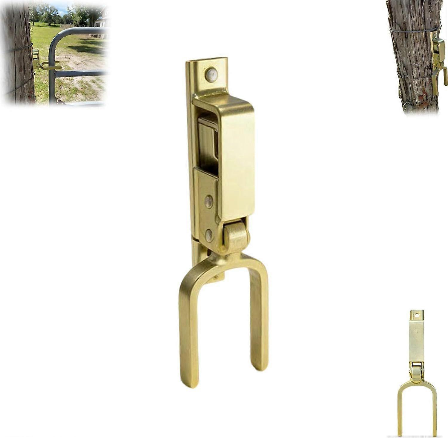 Instant Locking Gate Latch  Heavy-Duty One-Hand Gate Latch for Farm, Ranch & Backyard | Automatic Spring Lock, Rust-Resistant Steel, Easy Install on W