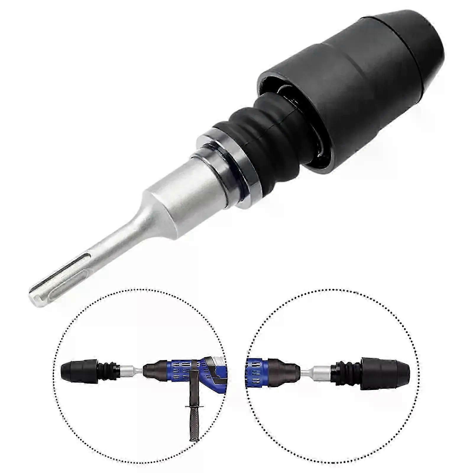 SDS Plus to SDS Max Adapter Hammer Bit Adapter Removable Portable Drill Adapter for Rotary Hammers Demolition Hammers