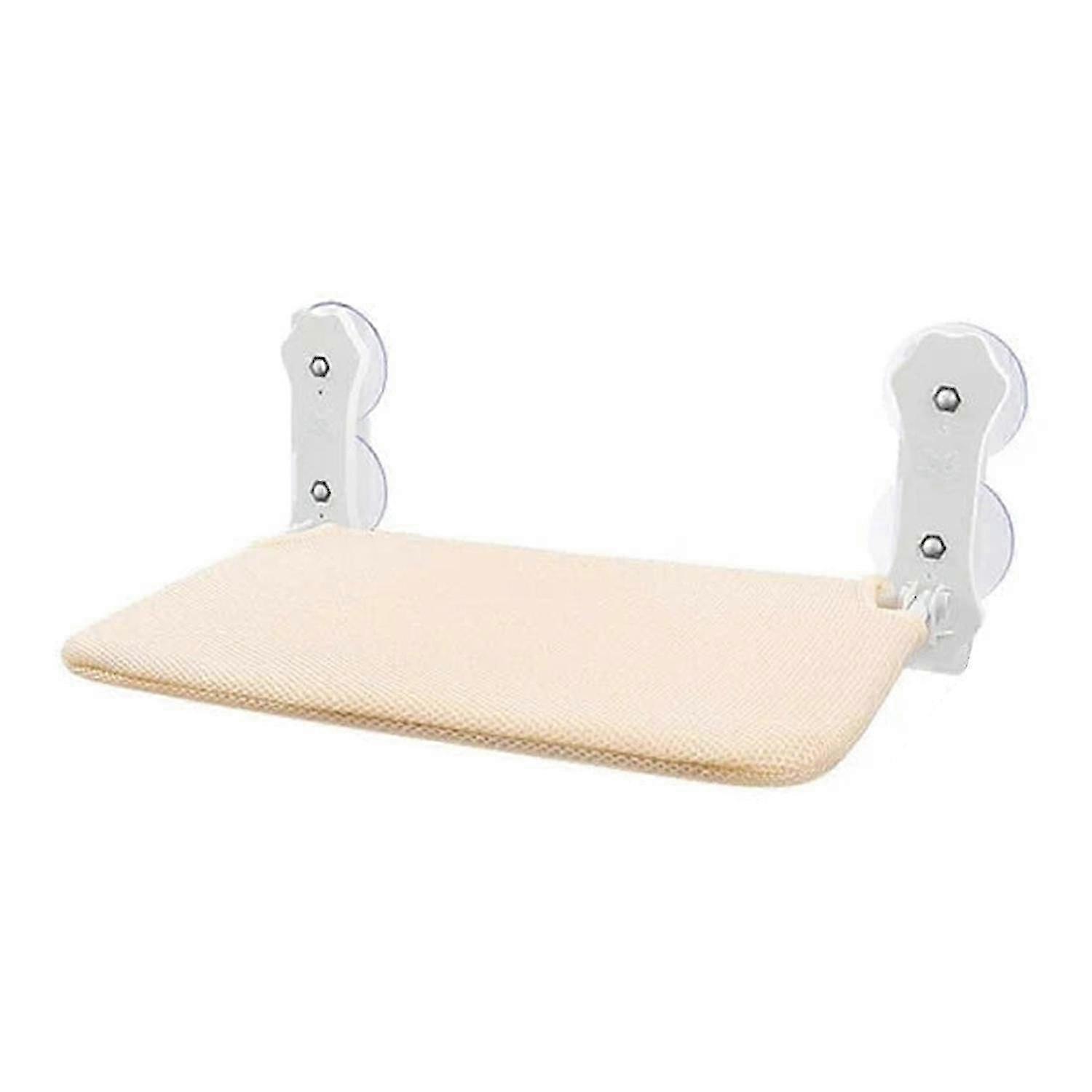 Large Foldable Cat Window Perch - Beige, Suction Cups, All Seasons hwyC