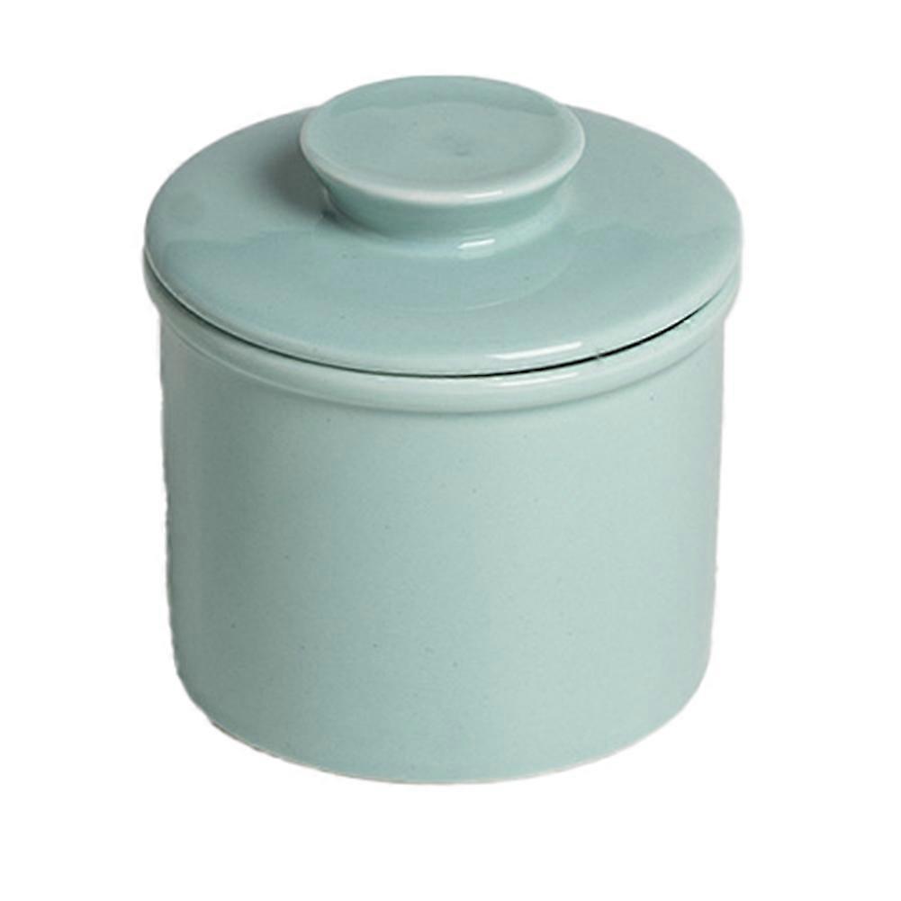 Ceramic Butter Crock with Lid - French Style Butter Keeper for Spreadable Butter, Dishwasher Safe,Butter Storage Tank