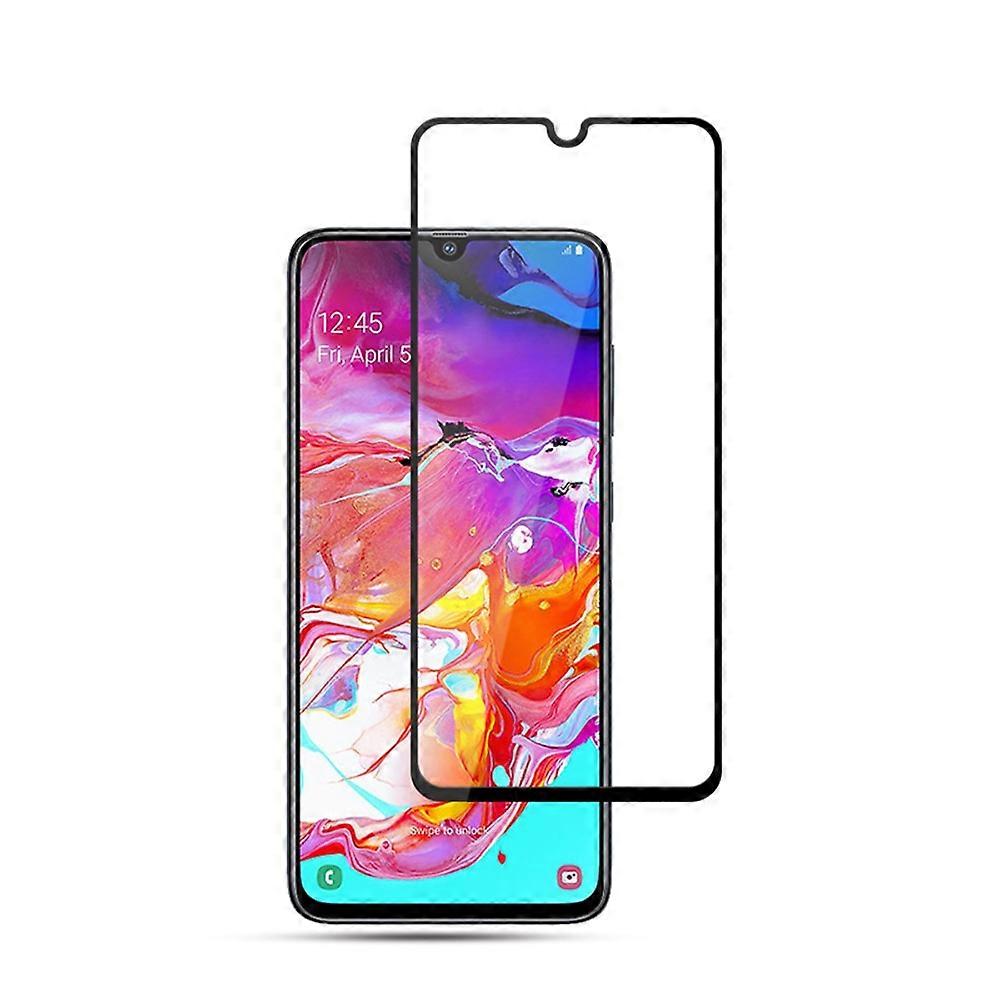 MOCOLO Silk Print Arc Edge Full Coverage 9H Tempered Glass Screen Protector Compatible For Samsung Galaxy A70