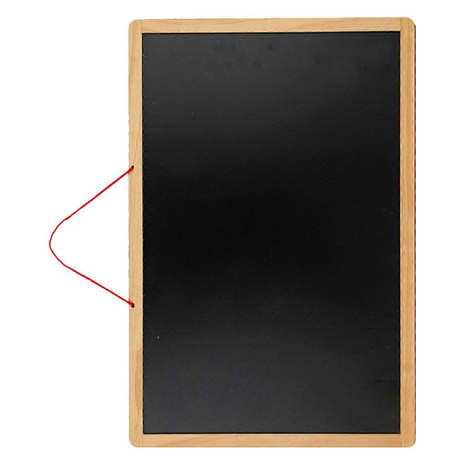 1Pc Double-sided Blackboard Whiteboard Practical Wooden Writing Chalkboard