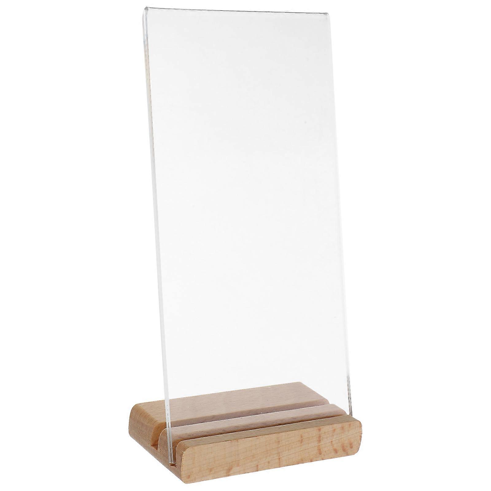 Transparent Acrylic Sign Holder for Table Display Use 2Sets Included