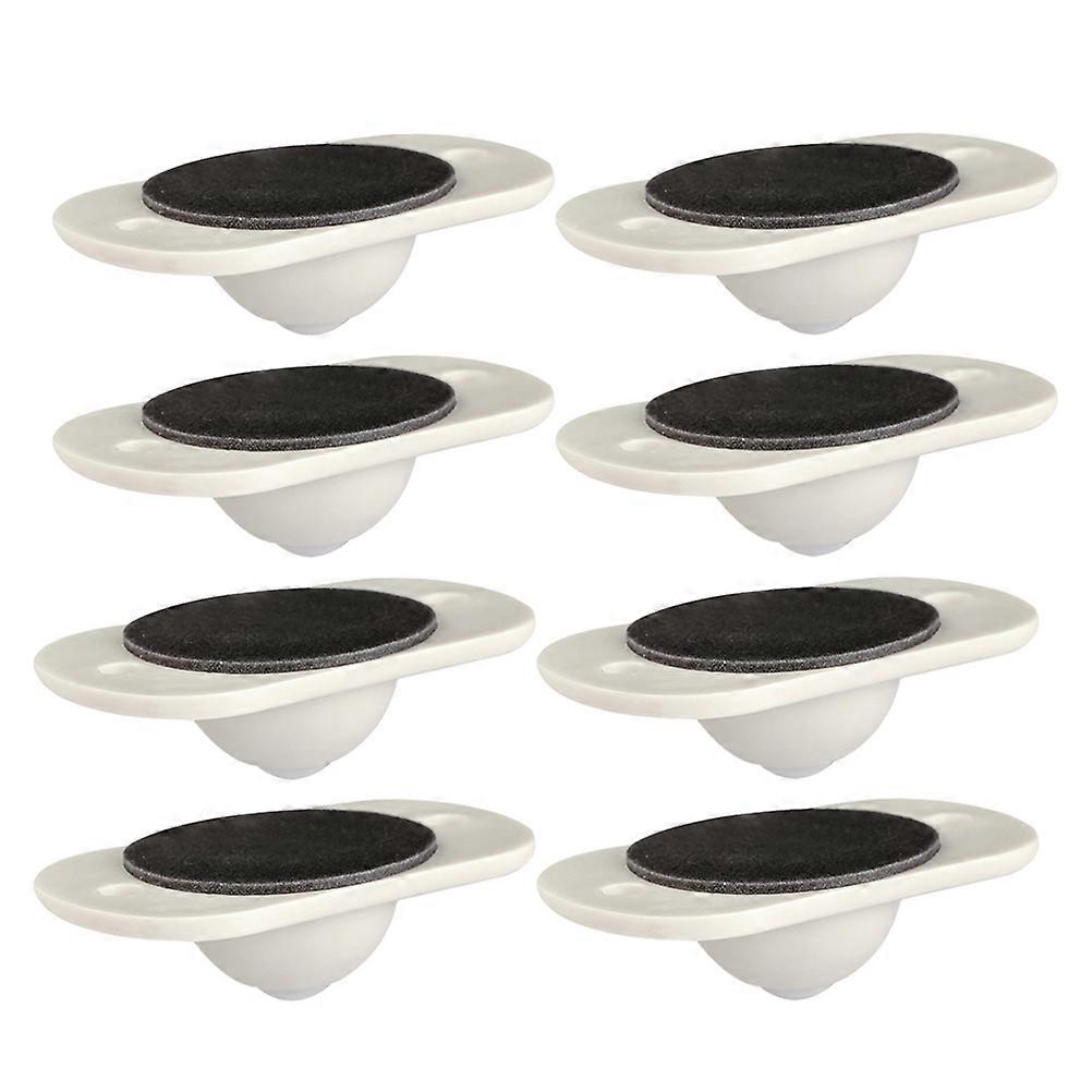Storage Case Casters White Sticky Wheels for Home Use 24Pcs Set