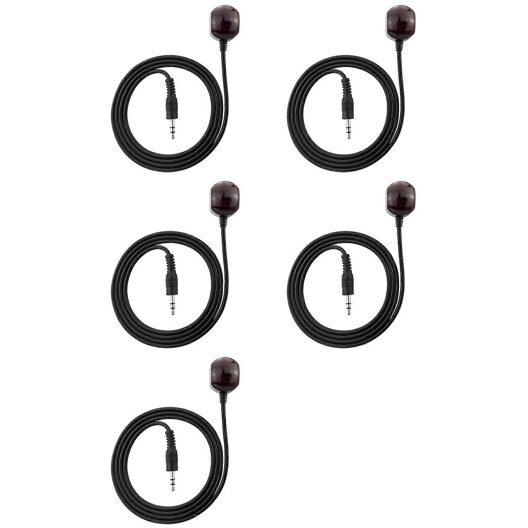 5pcs 3.5mm 38KHz Infrared IR Remote Control Receiver Extender Extension Cable for Set Box
