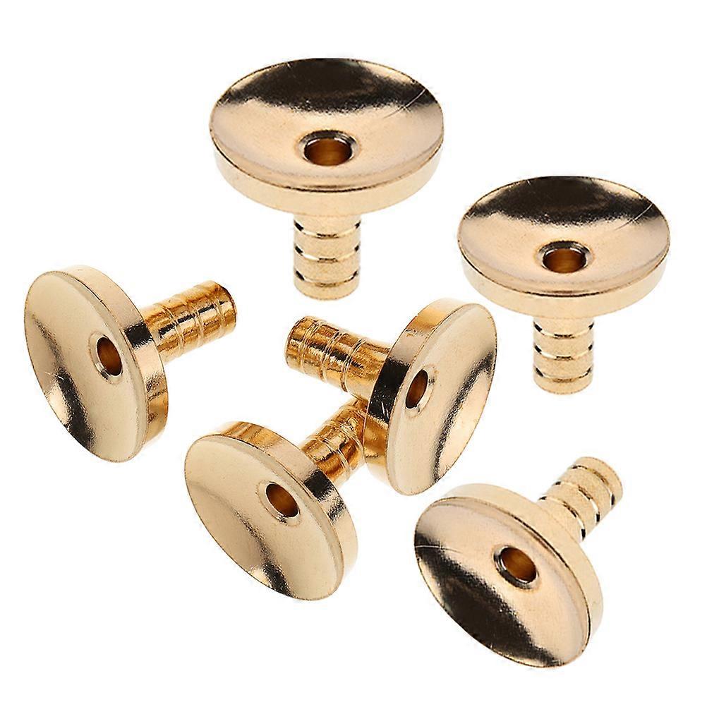 Incense Holder Orange Brass Backflow Holder for Room Decor 6Pcs Set