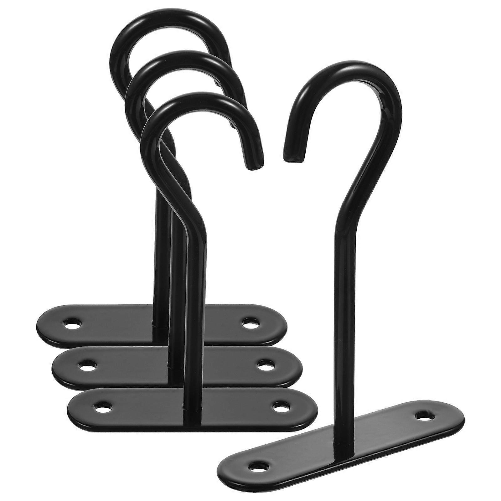 Iron Ceiling Hooks for Hanging Plants Black Plant Hook 16Sets Multi-Function