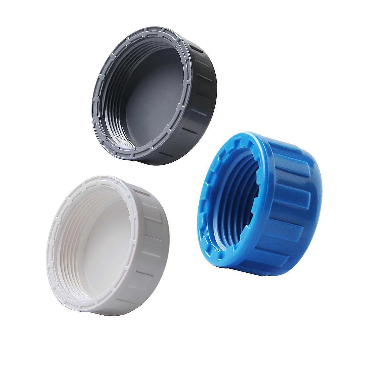 PVC Threaded Cap White 40mm, White PVC Pipe Cap, 40mm Threaded Cap for PVC Fittings