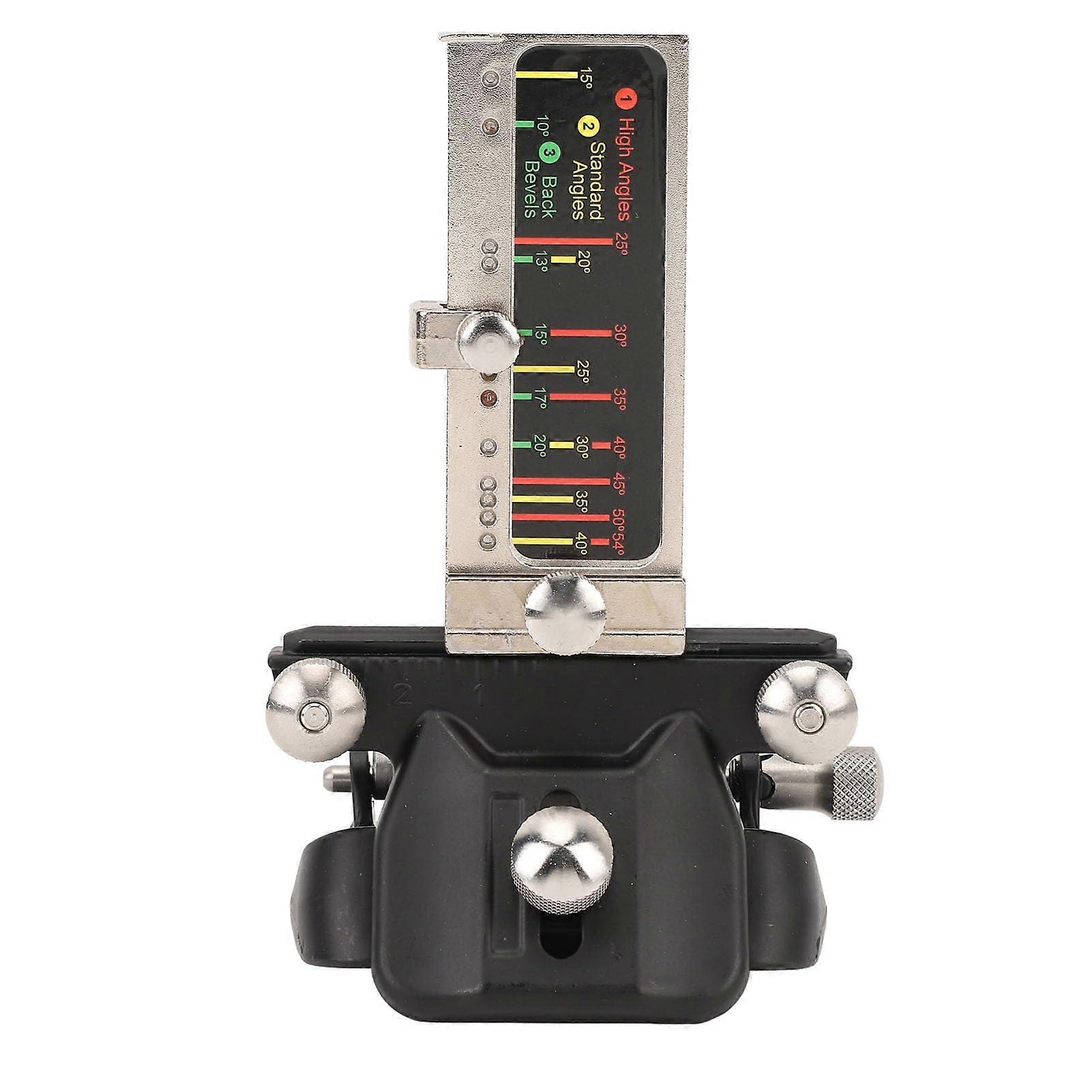 Chisel Sharpening Guide with Precise Angle Adjustment and Planer Blade Jig for Woodworking