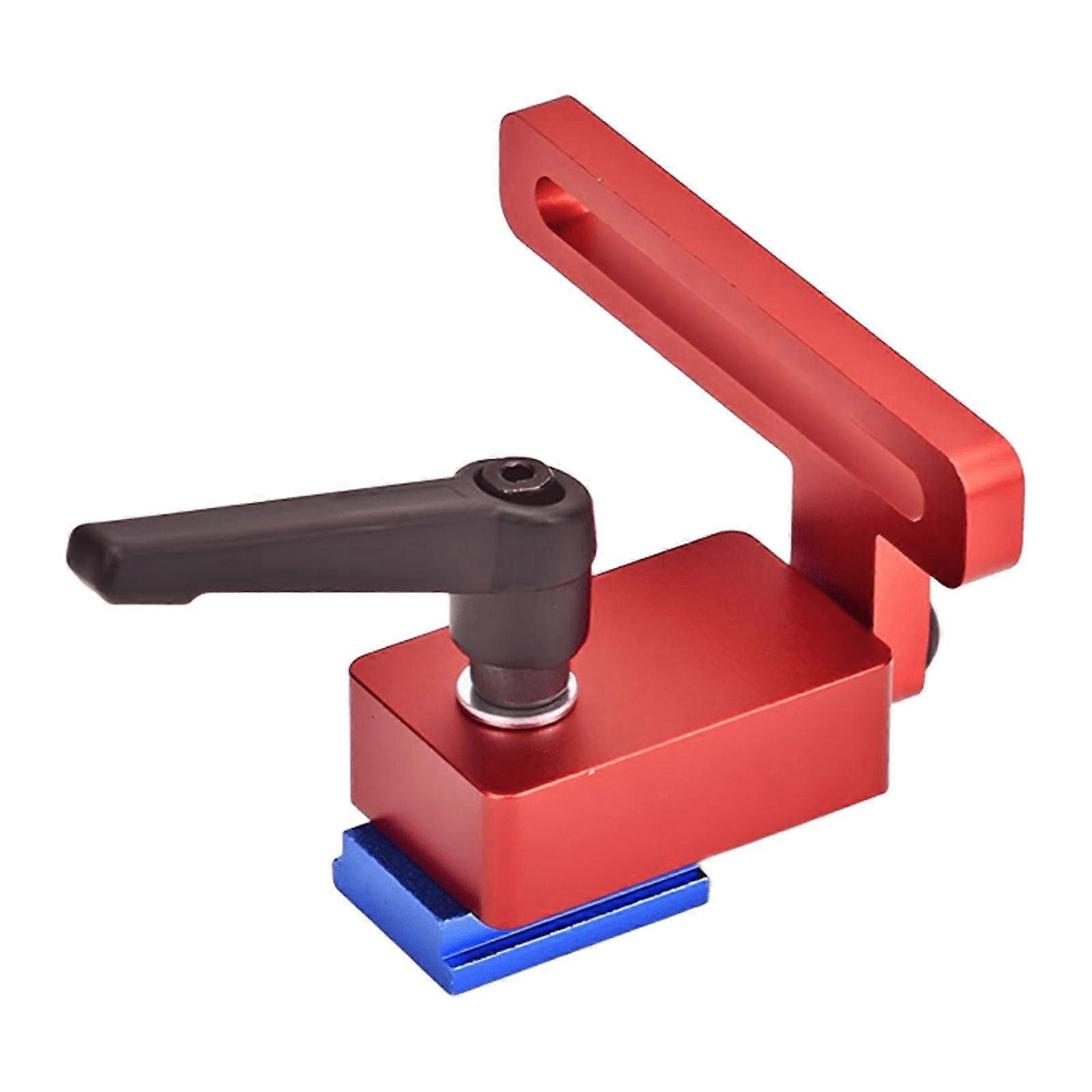 Aluminum Miter Saw Stop Block with Lock for Universal TTrack Fence and Accurate Repeat Cuts