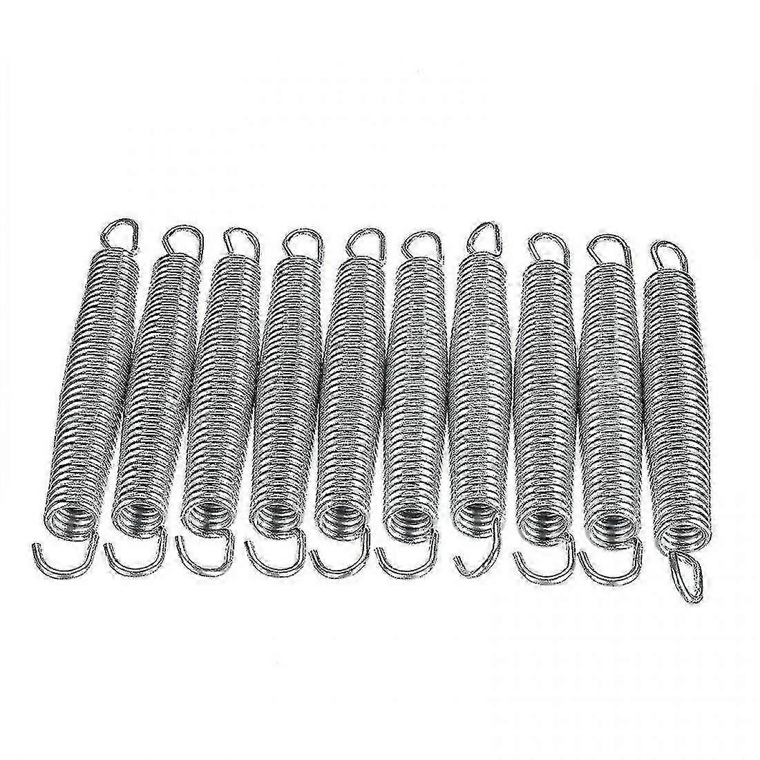 10pcs Replacement Trampoline Steel Springs Rust Resistant