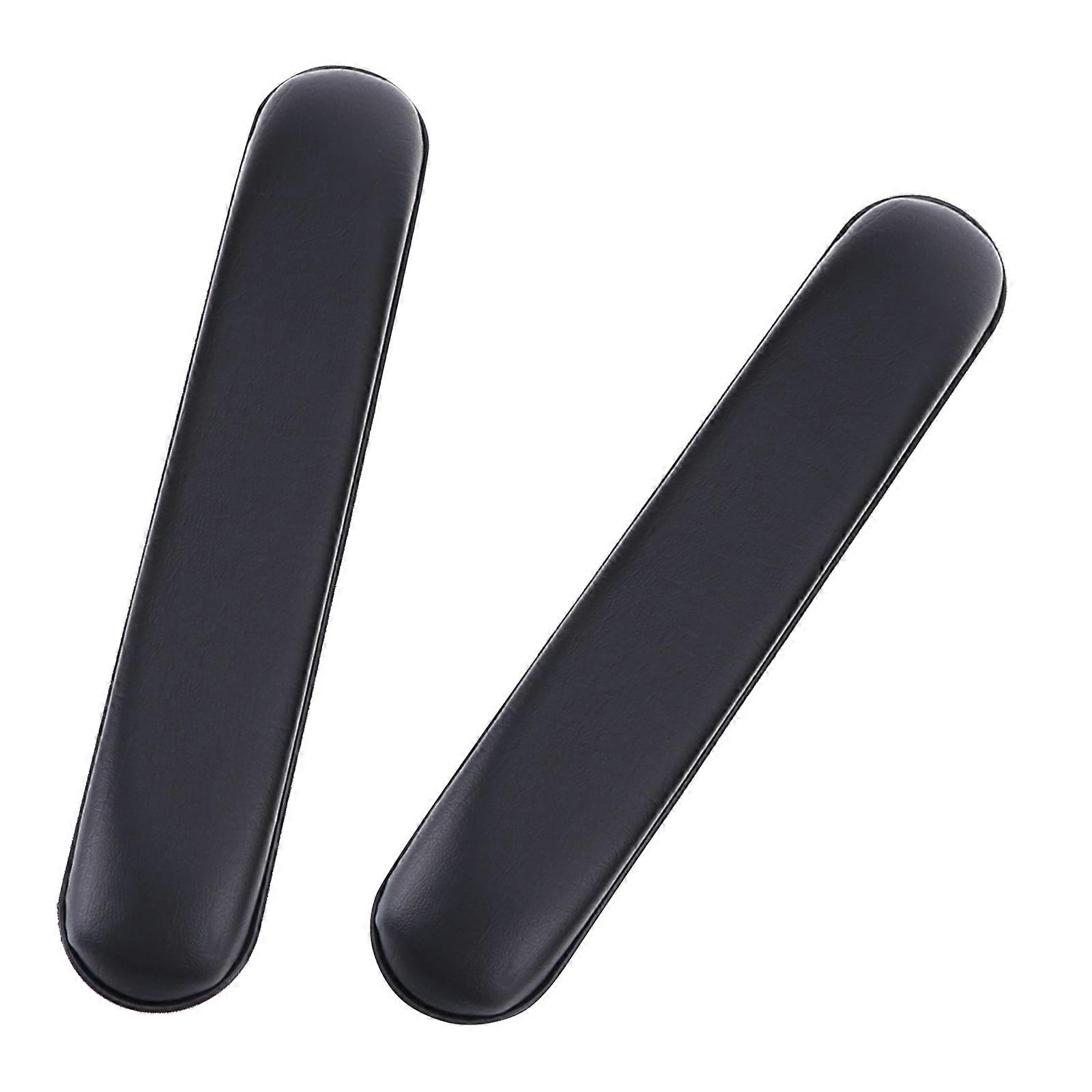 Wheelchair Armrest Pad for Armrest Cushion Replacement 2Pcs Black