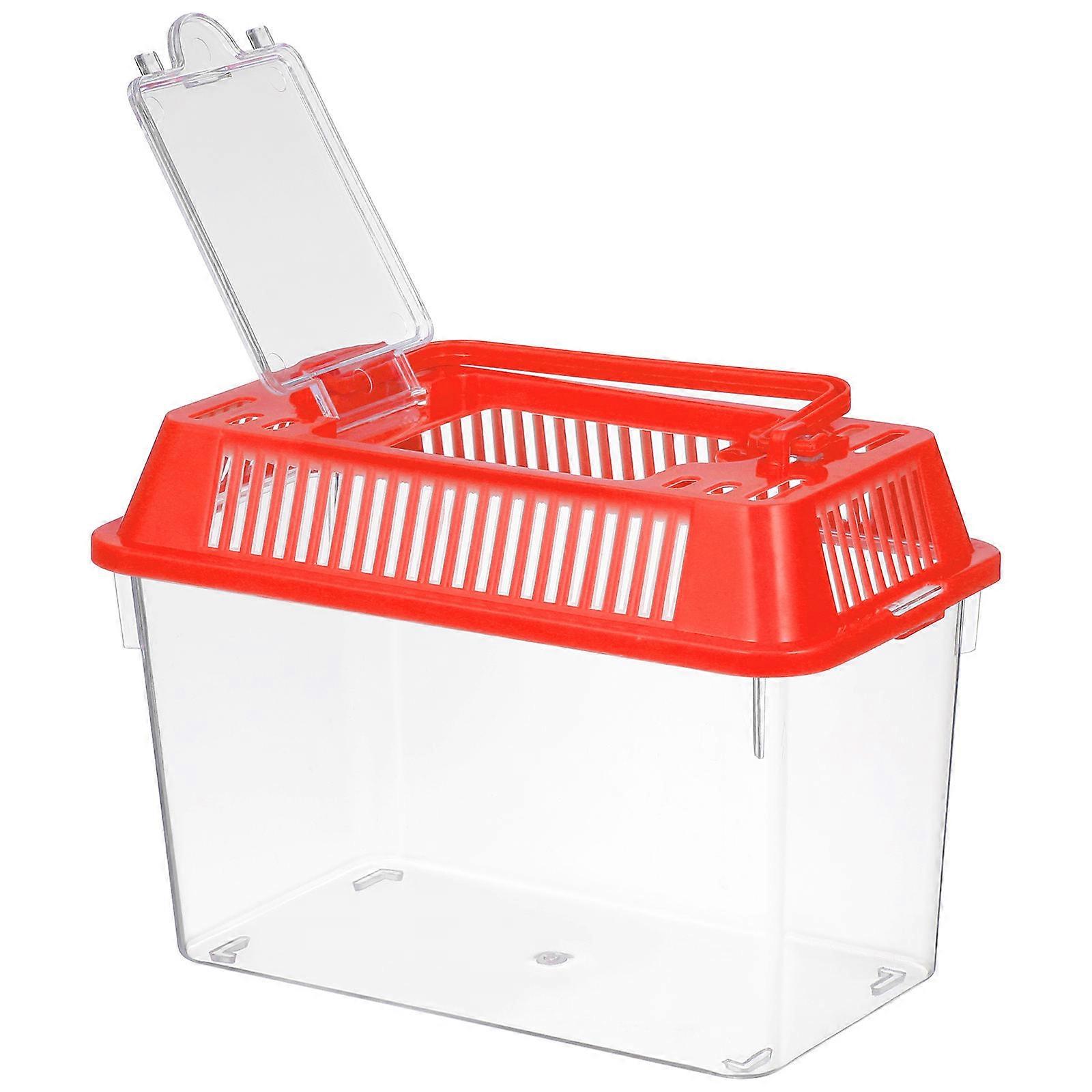 Mini Fish Tank Fish Tank Plastic for Pet Use Handheld with Lid