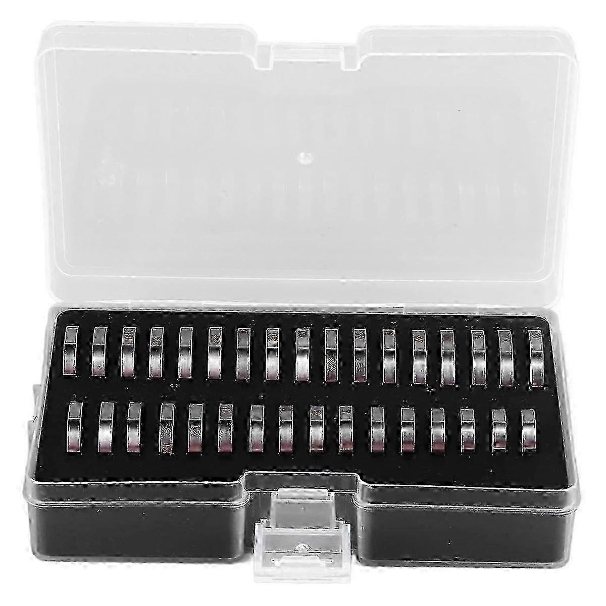 2025 Ring Sizer Tool,Ring Gauges Finger Sizer Measuring Ring Tool 33 Pcs Ring Sizer Measuring Tool Stainless Steel Ring Sizer