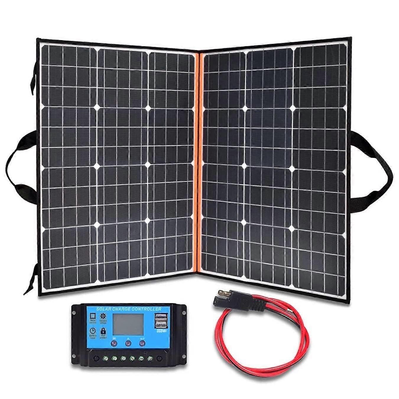 200W Portable Foldable Solar Panel Kit 18V  Efficiency Waterproof for RV Camping and Power Station