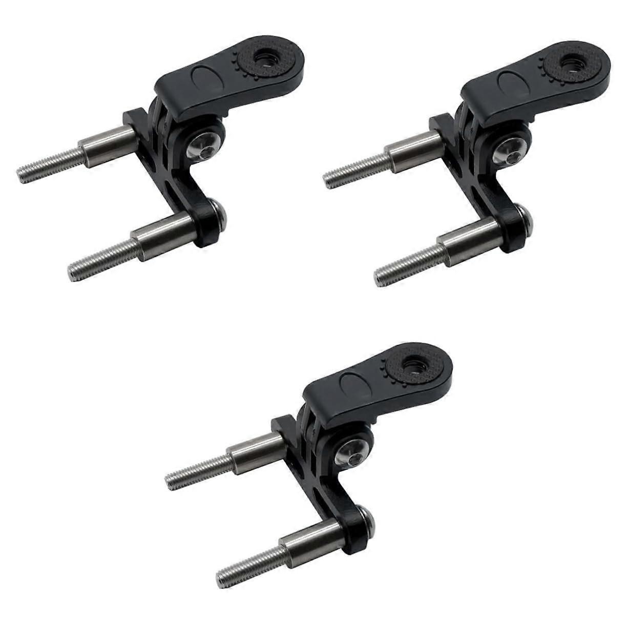 Aluminum Bike Handlebar Camera Mount with Rotatable Headlight Bracket and NonSlip Grip