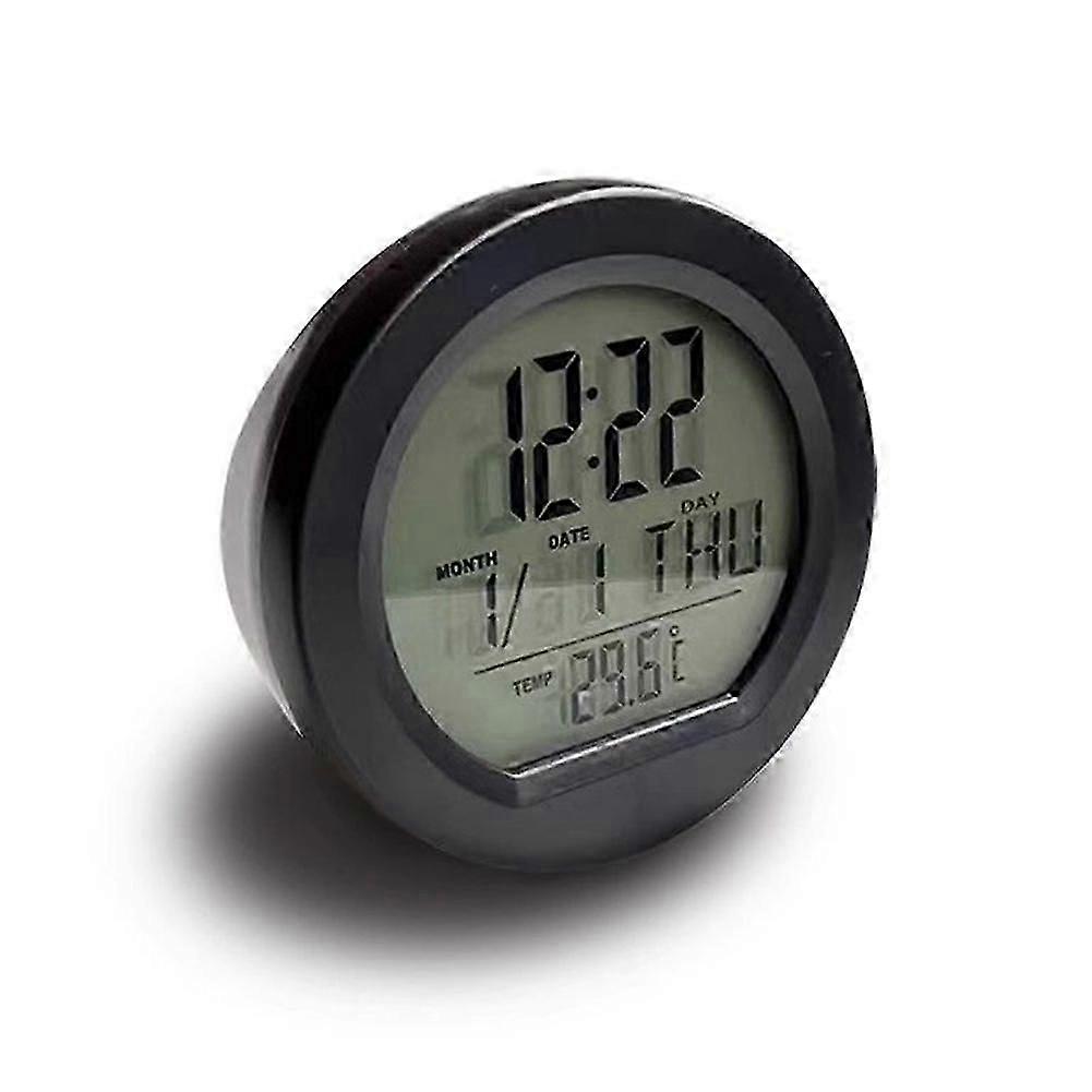Round Clock Digital Clock Solar Powered Clock Interior Backlit Clock